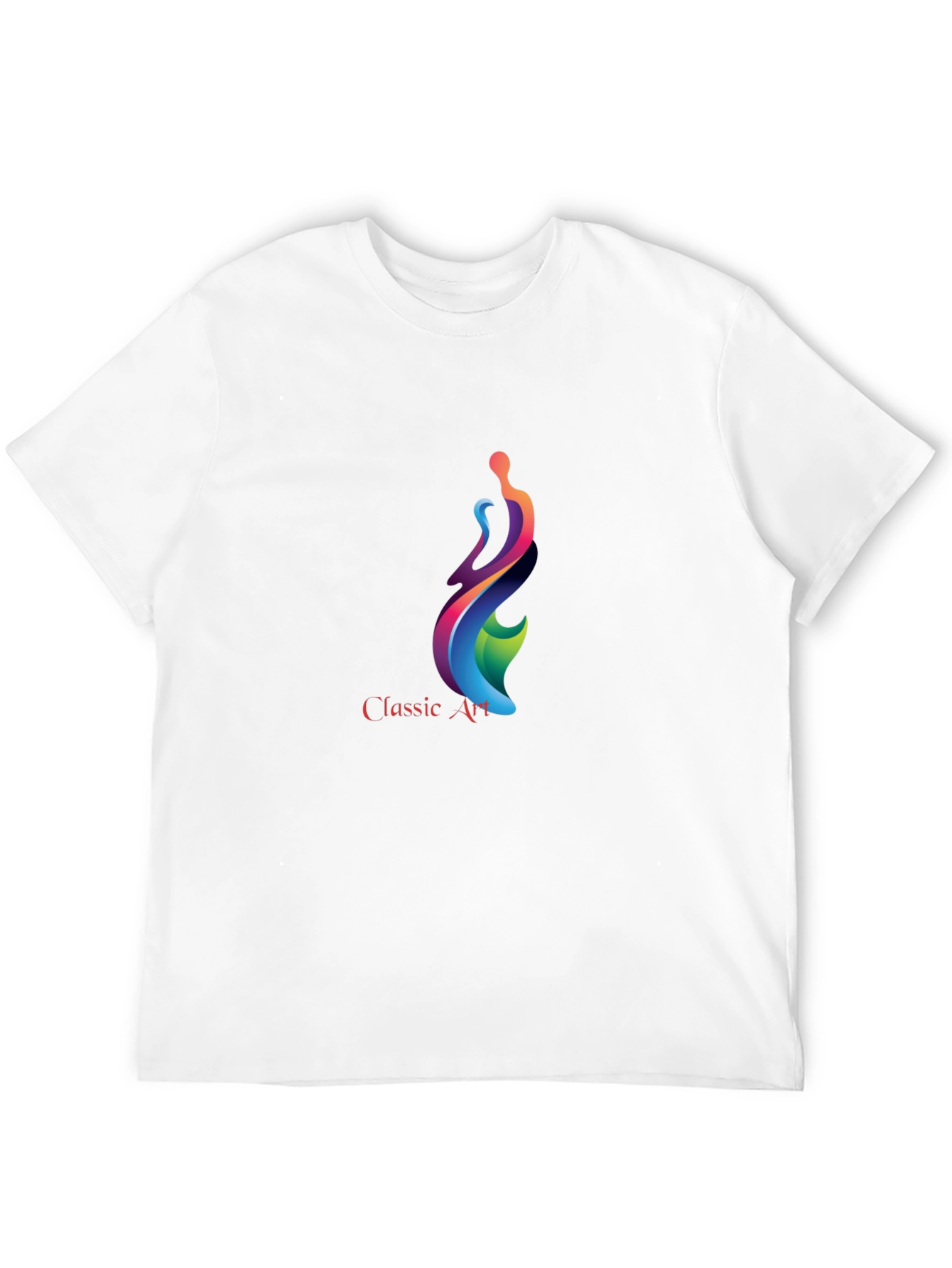 Classic Art Graphic Print Black T-Shirt