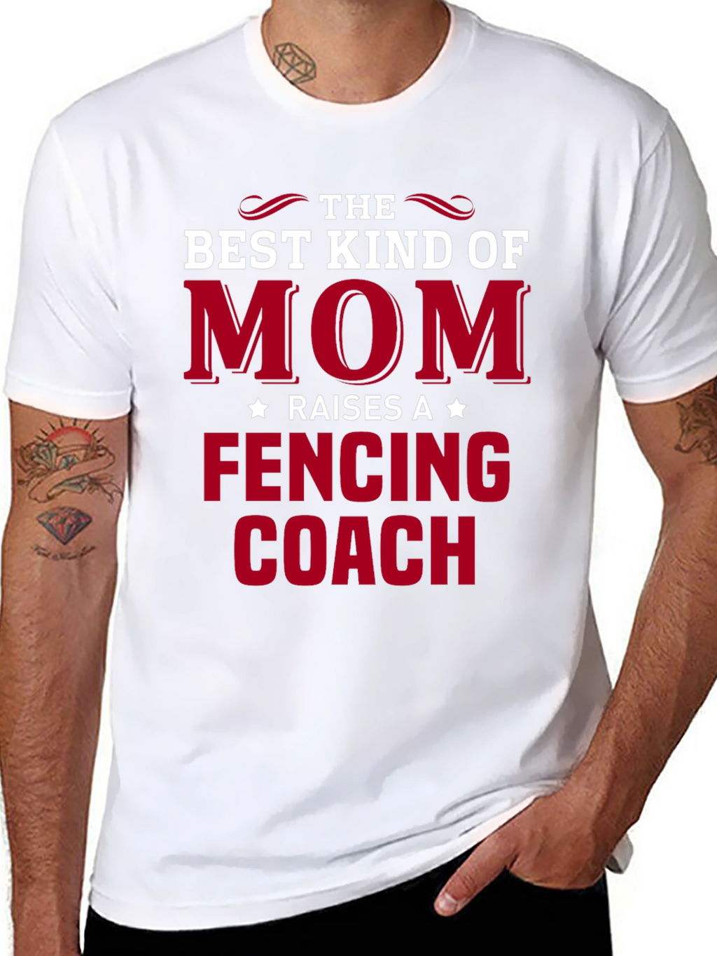 Best Kind of Mom Raises a Fencing Coach T-Shirt