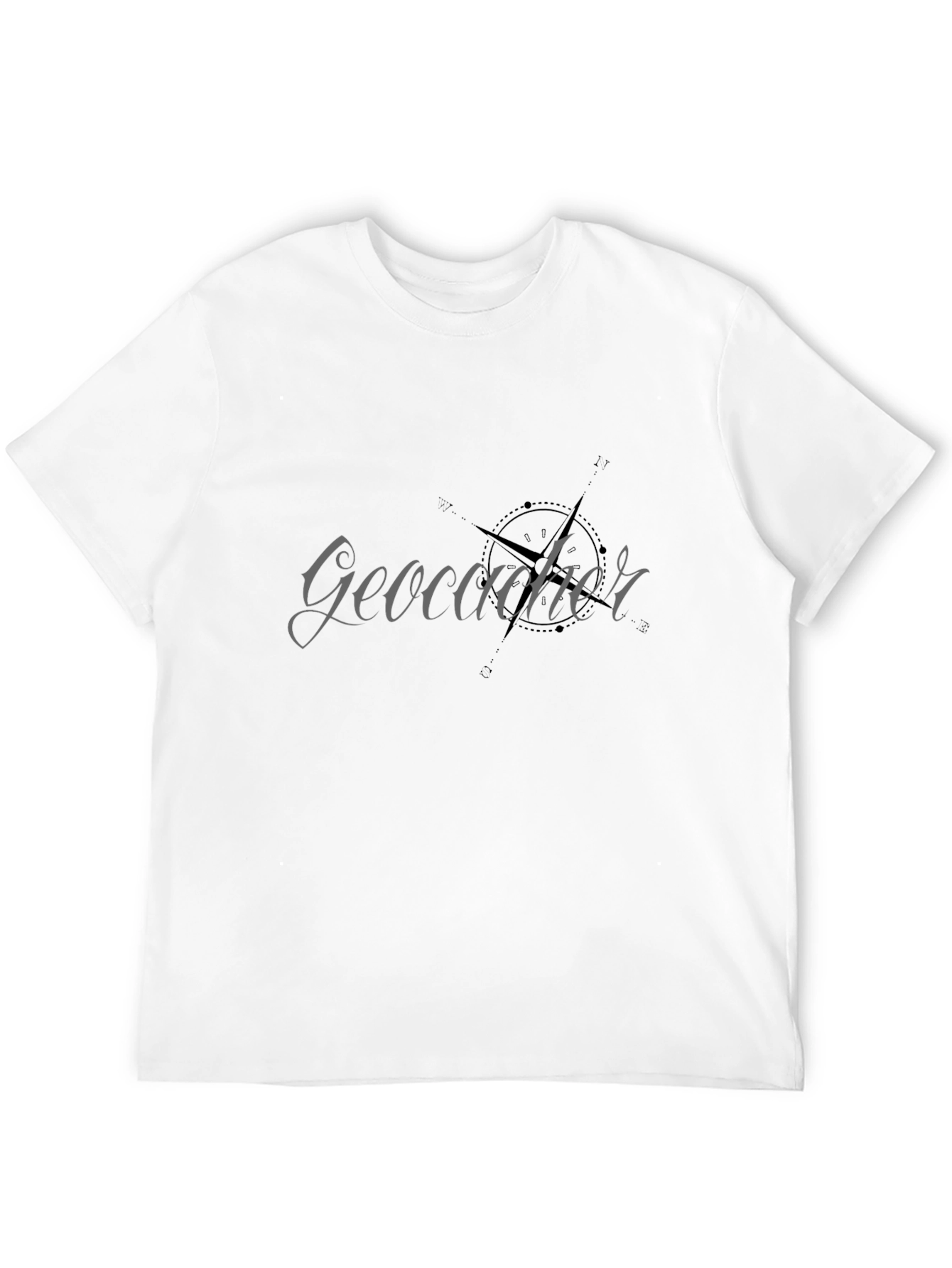 Geocacher Compass Graphic Tee - Black