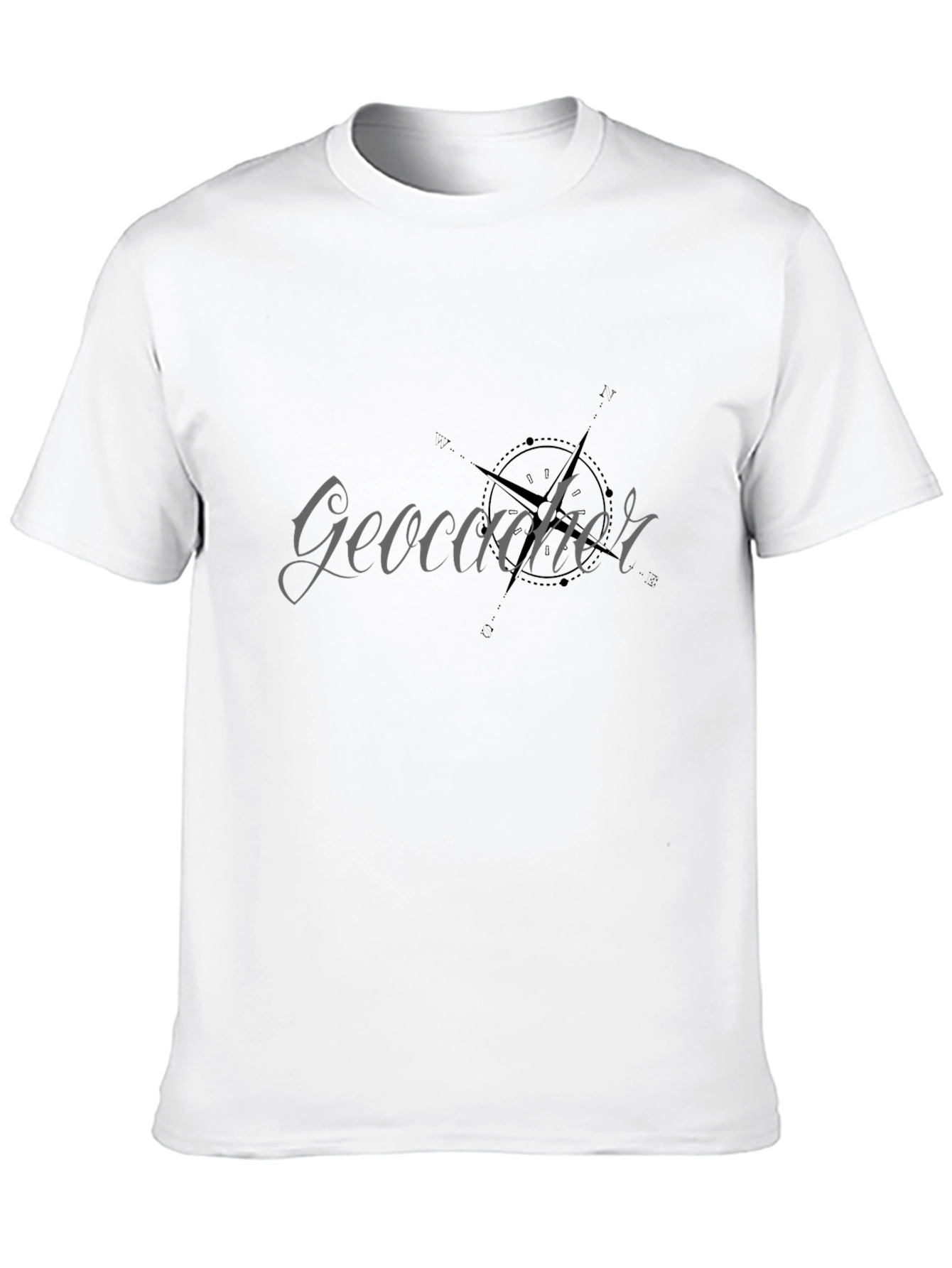 Geocacher Compass Graphic Tee - Black