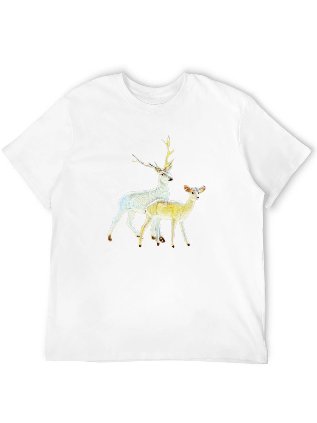 Deer Graphic Black T-Shirt