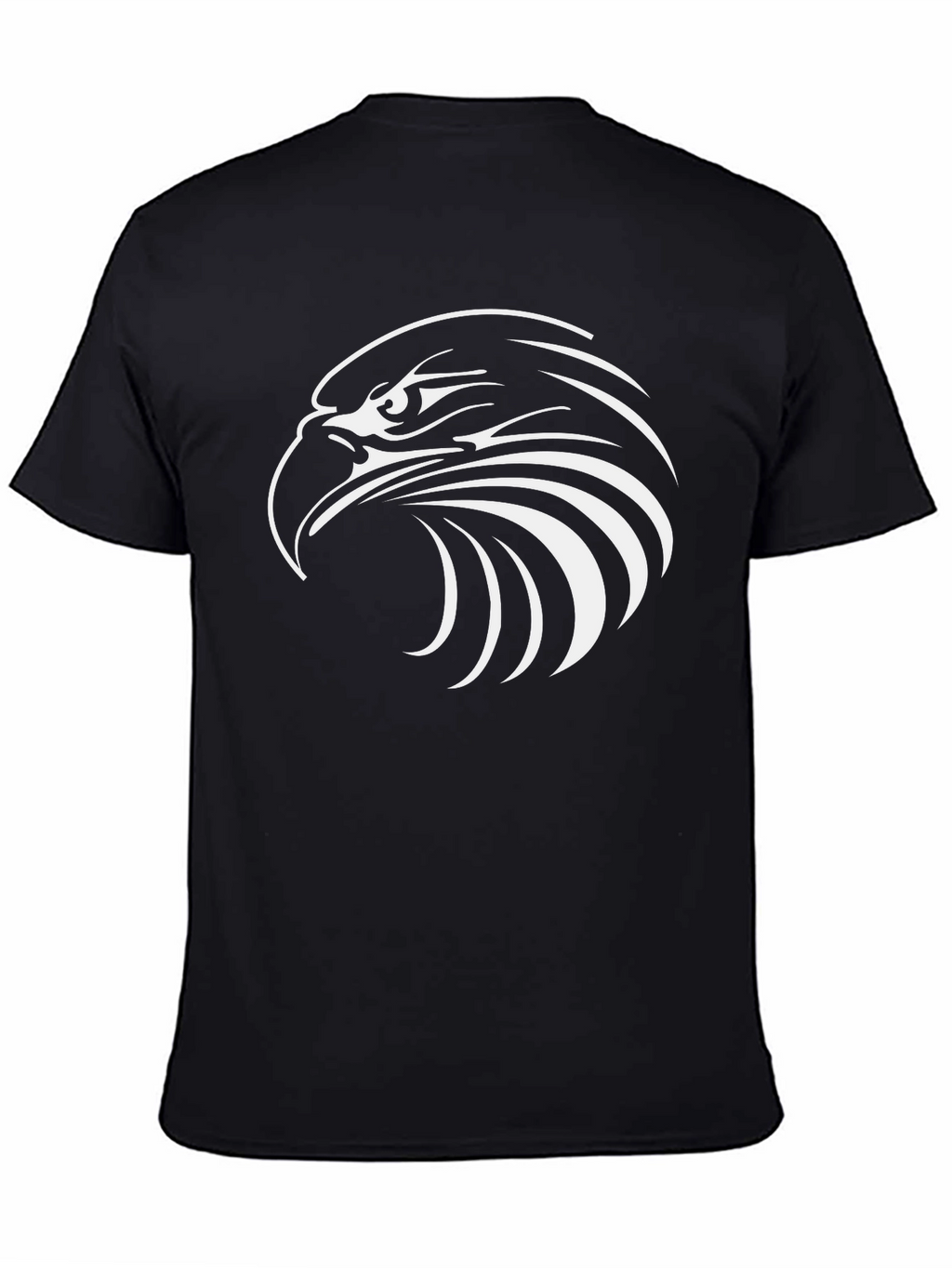 Bold Eagle Graphic Tee - Black Cotton Blend