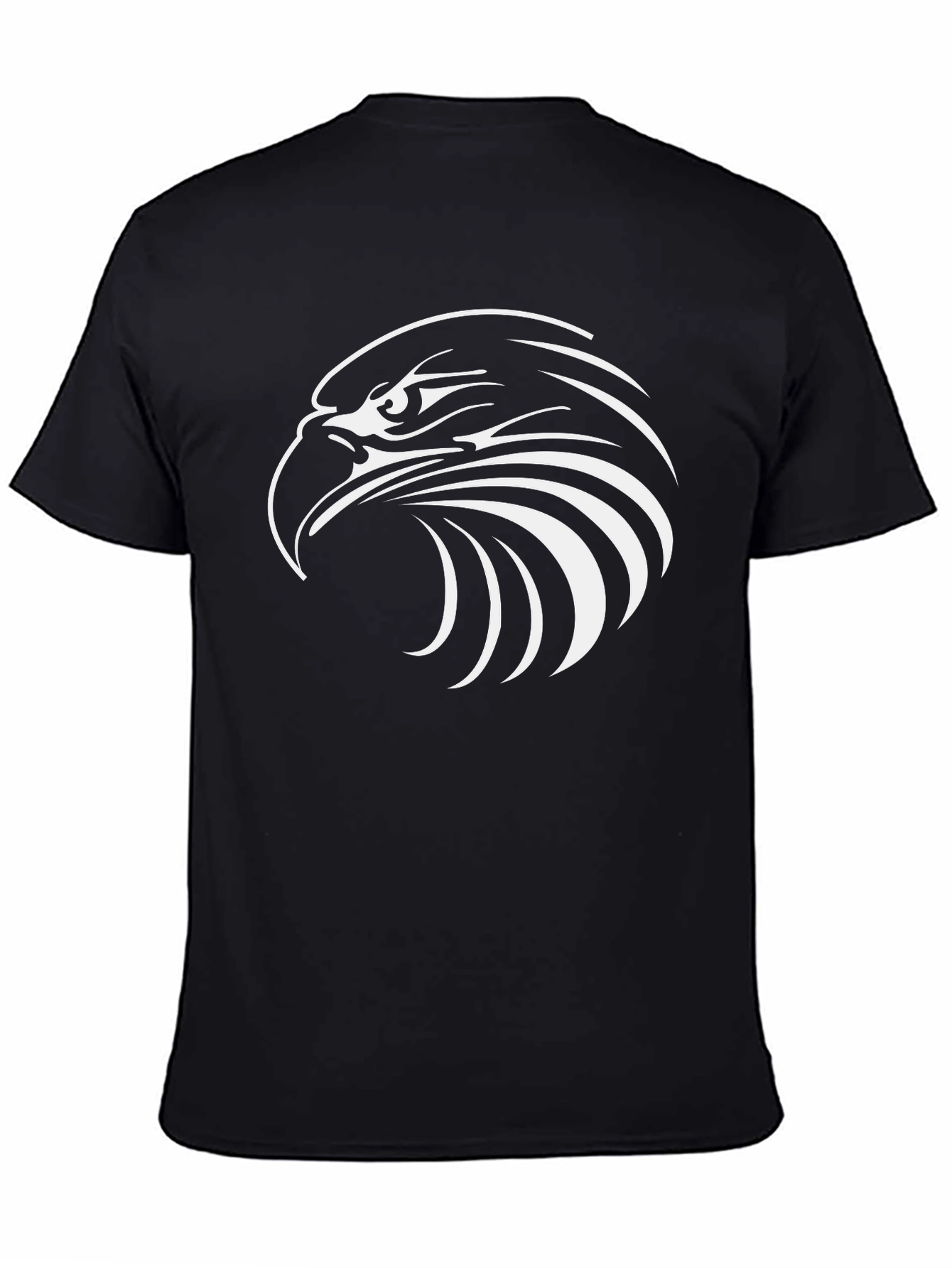 Bold Eagle Graphic Tee - Black Cotton Blend