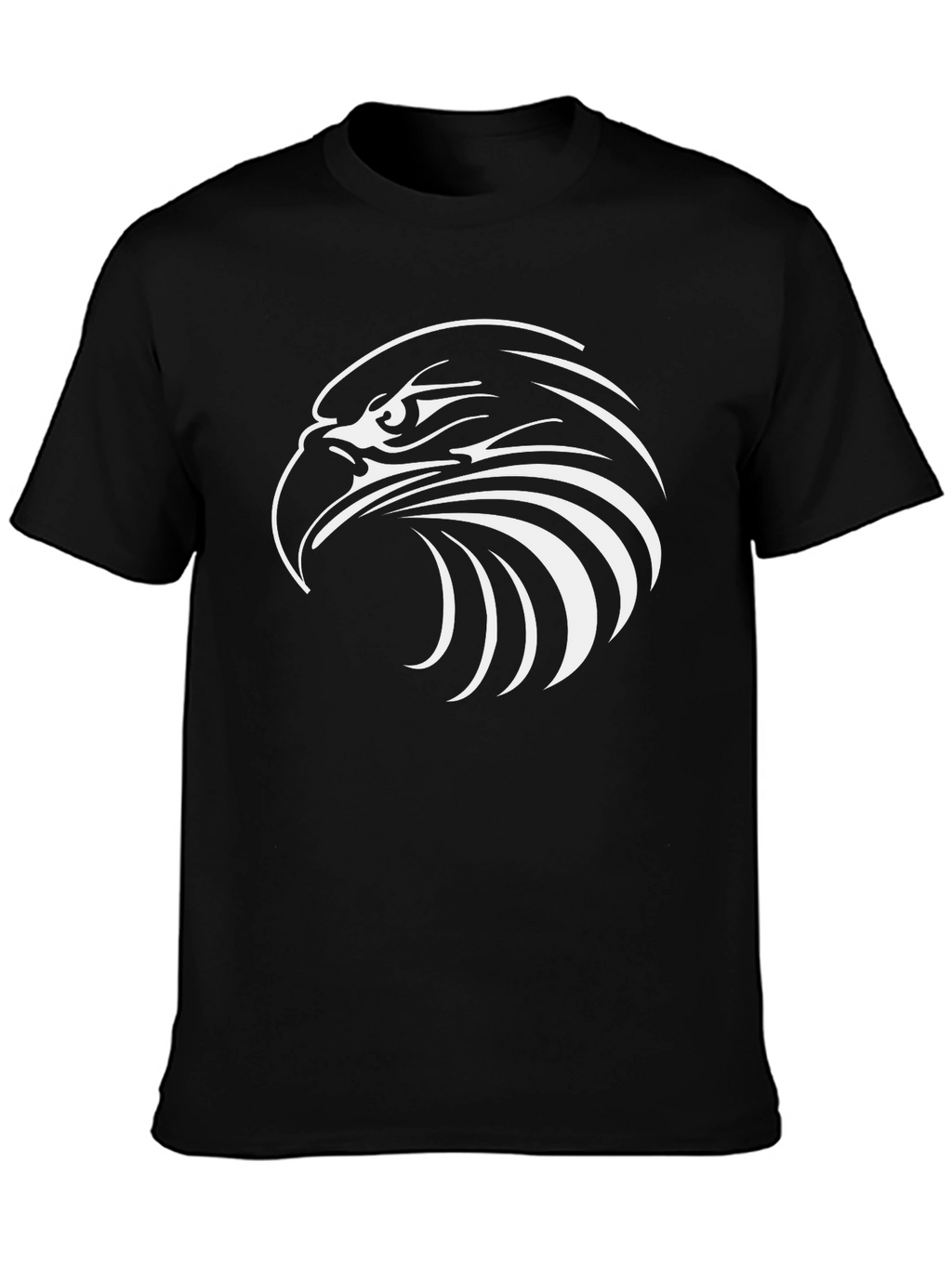 Bold Eagle Graphic Tee - Black Cotton Blend