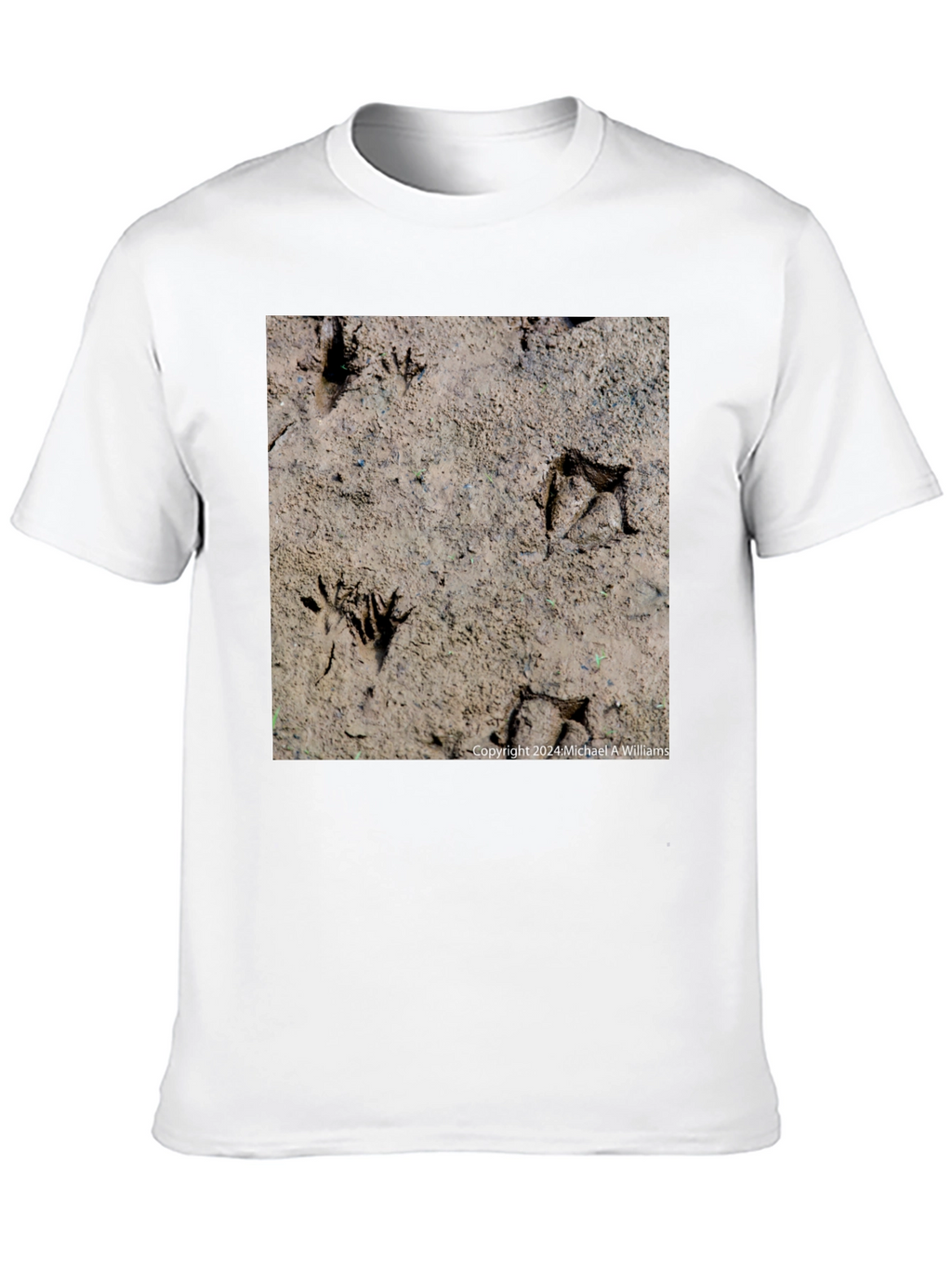 Animal Track Graphic Tee - Nature Lovers Black T-Shirt