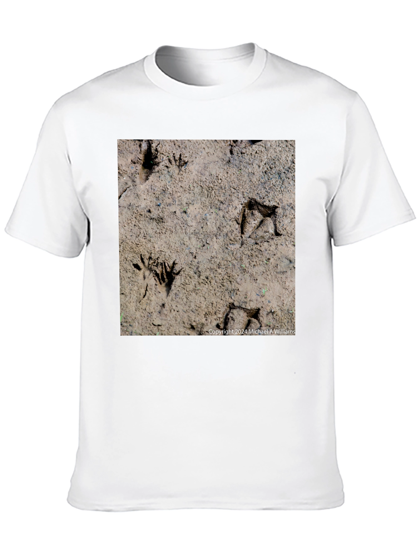 Animal Track Graphic Tee - Nature Lovers Black T-Shirt
