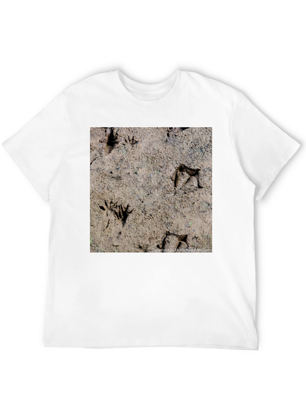 Animal Track Graphic Tee - Nature Lovers Black T-Shirt