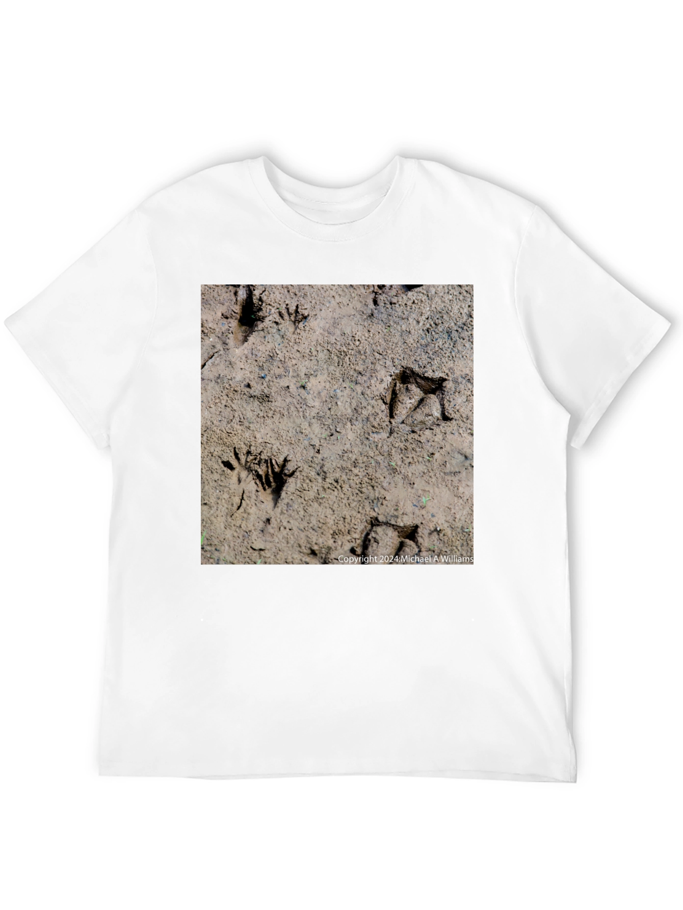 Animal Track Graphic Tee - Nature Lovers Black T-Shirt