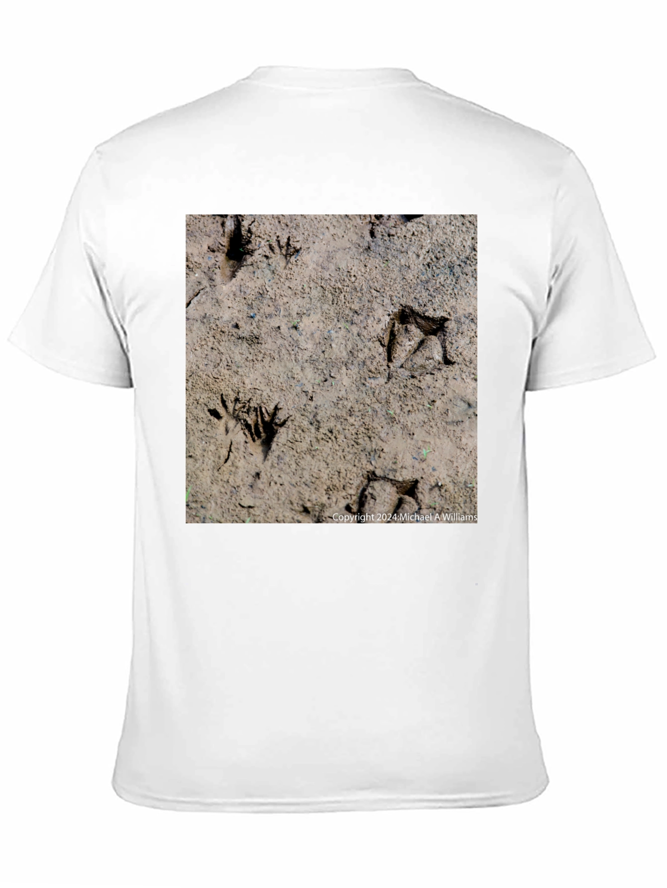 Animal Track Graphic Tee - Nature Lovers Black T-Shirt