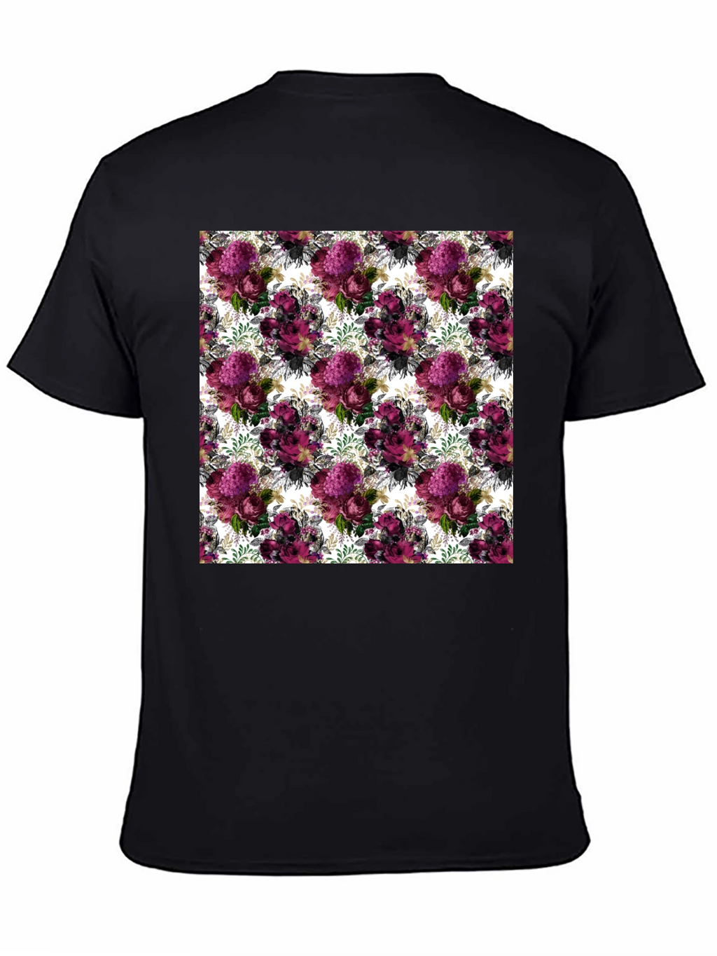 Floral Burst Mens T-Shirt - Unique Pattern Tee