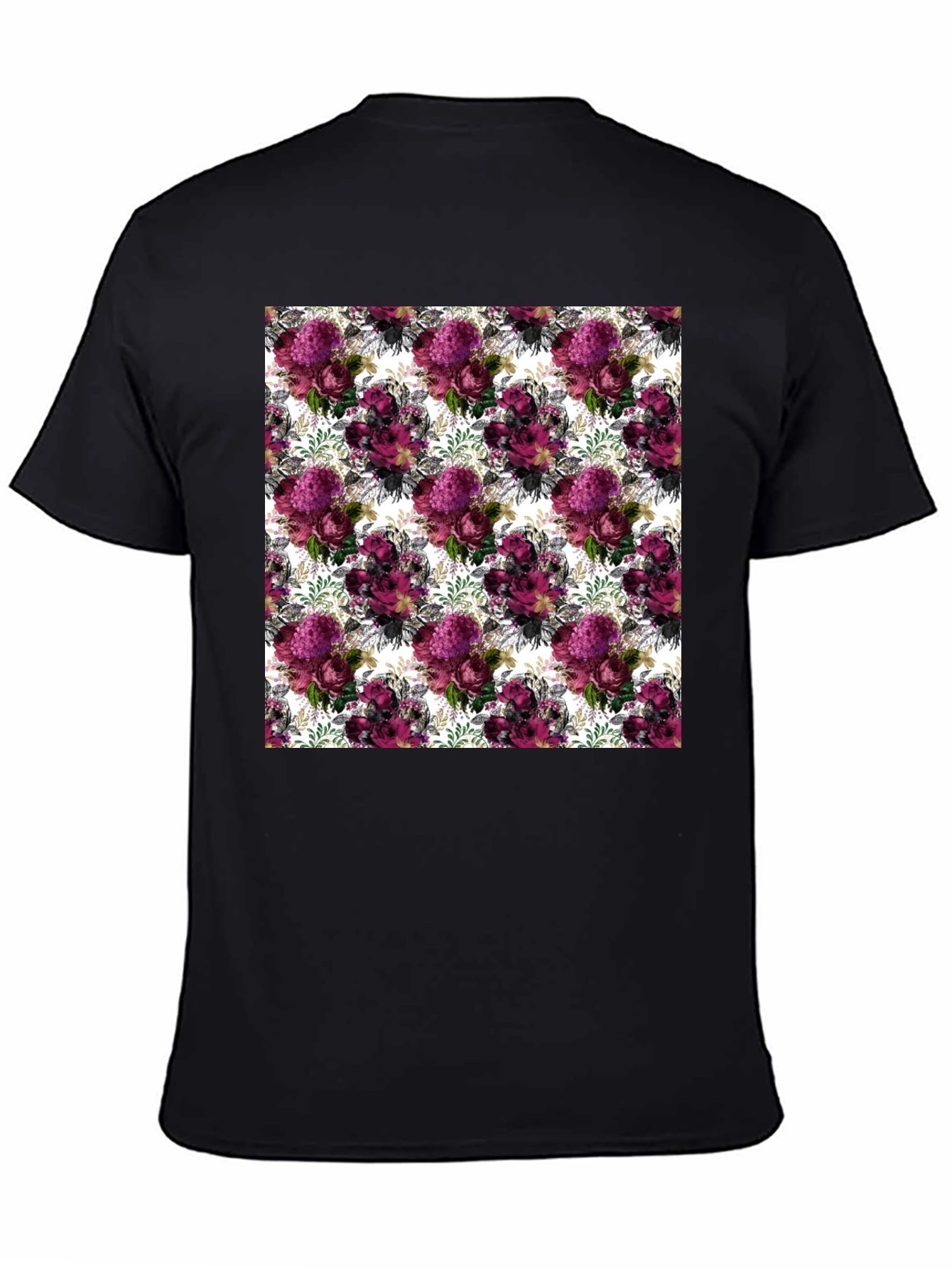 Floral Burst Mens T-Shirt - Unique Pattern Tee