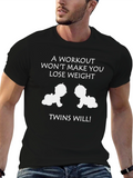 Funny Twins Pregnancy T-Shirt for Dad