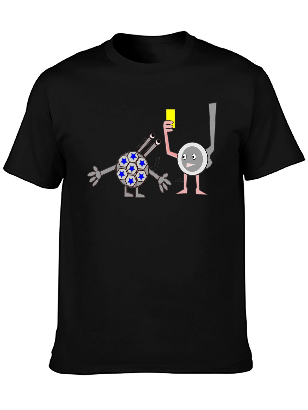Funny Cartoon Yellow Card T-Shirt
