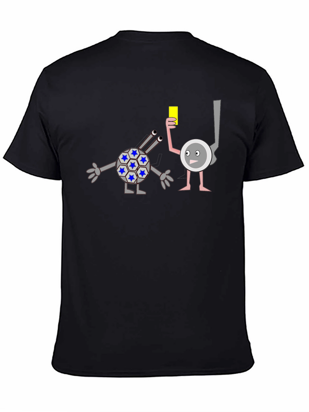 Funny Cartoon Yellow Card T-Shirt