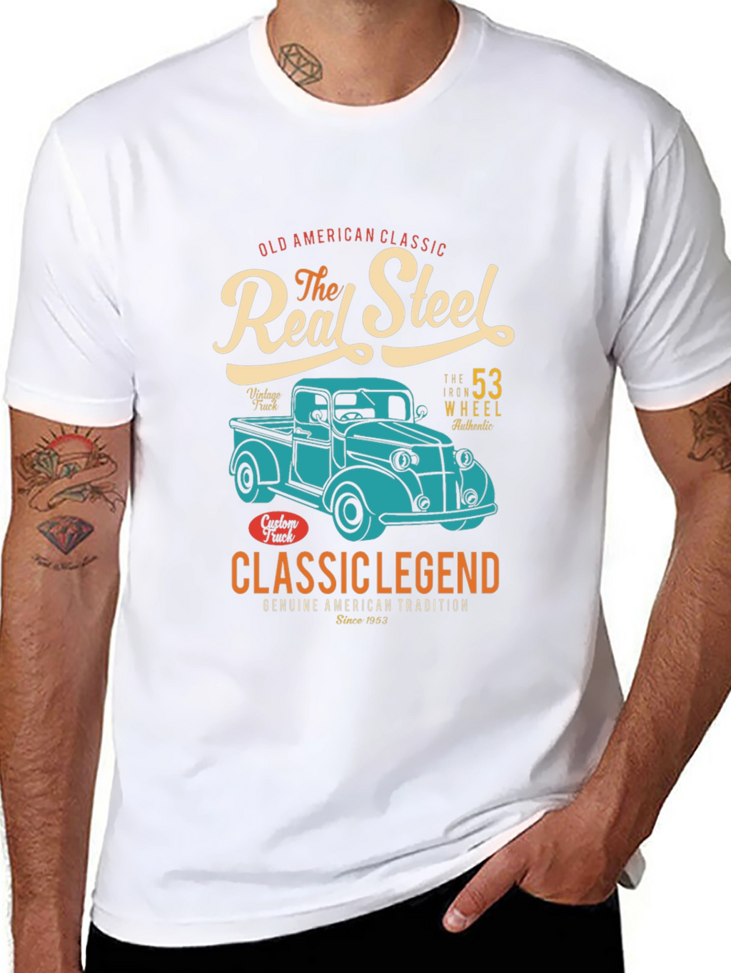 Real Steel Classic Truck Graphic T-Shirt