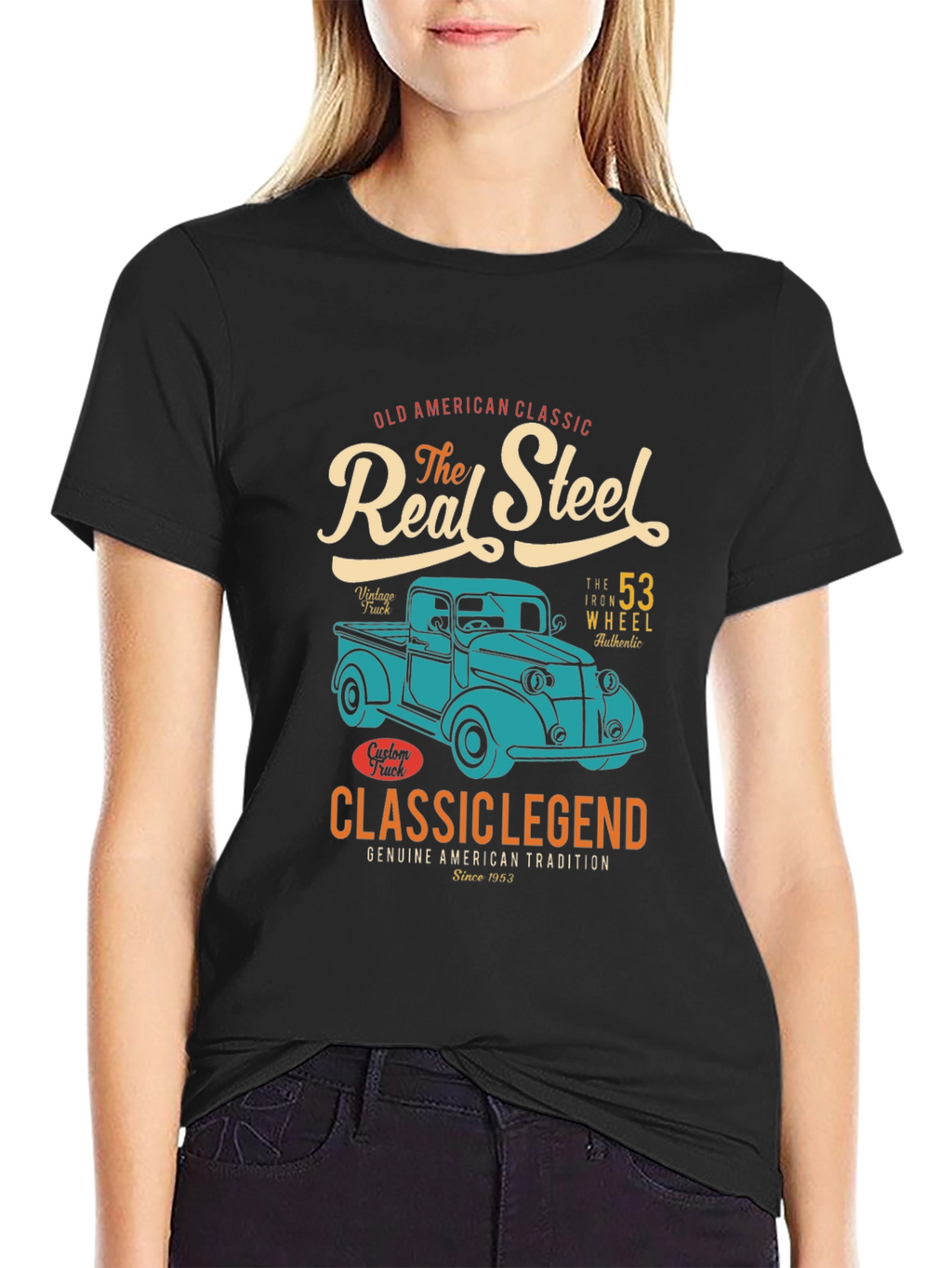 Real Steel Classic Truck Graphic T-Shirt