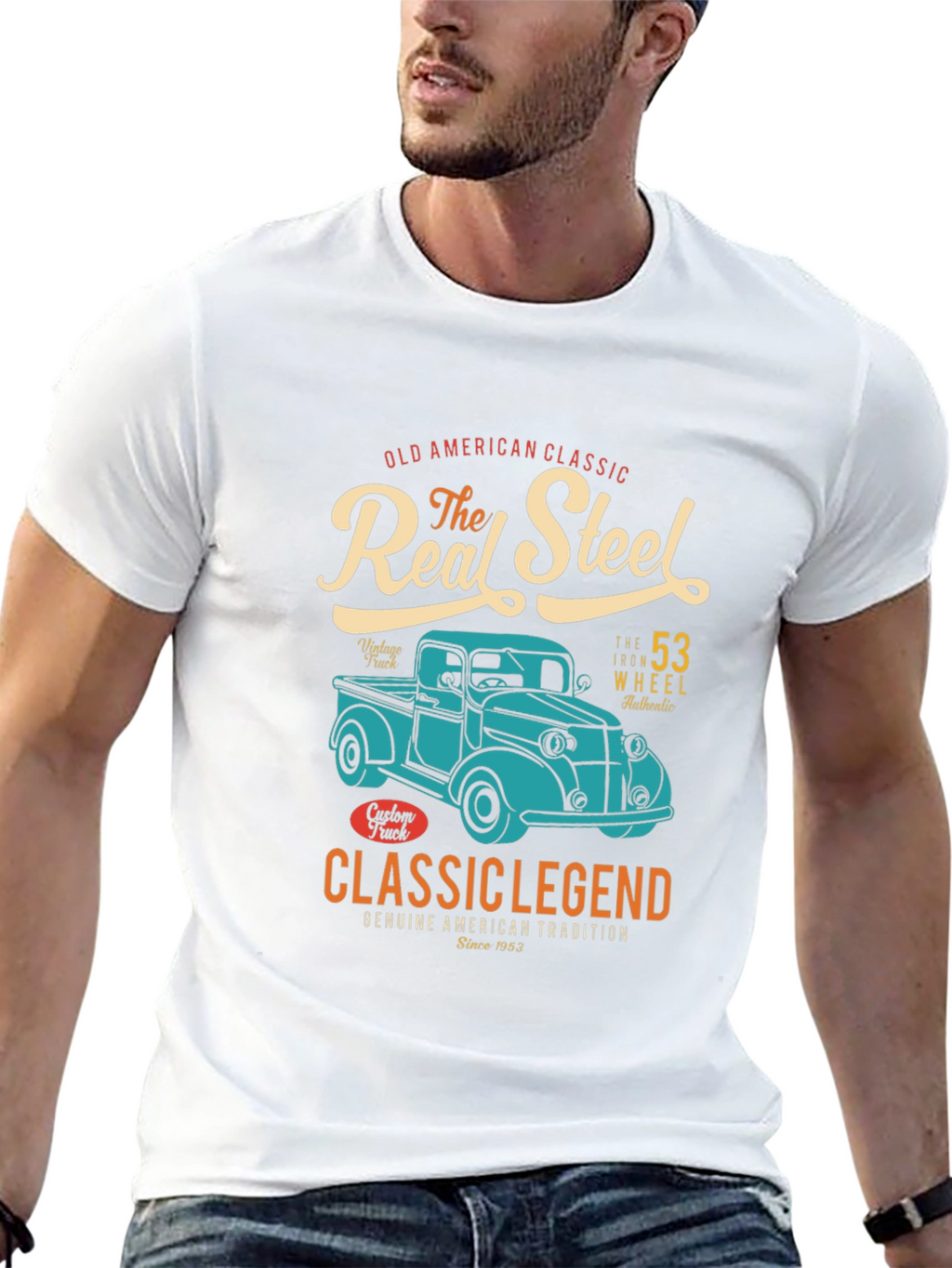Real Steel Classic Truck Graphic T-Shirt
