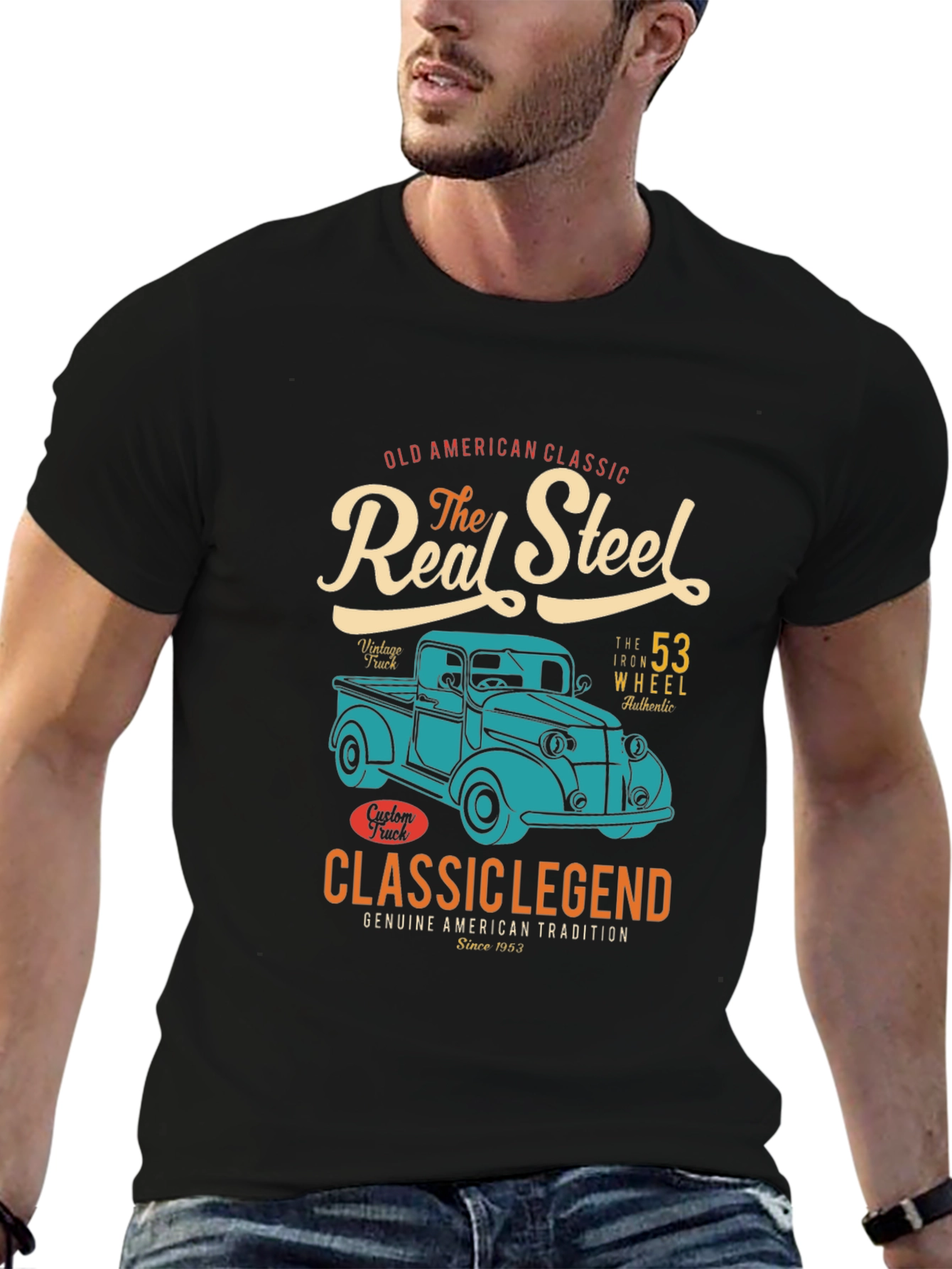 Real Steel Classic Truck Graphic T-Shirt