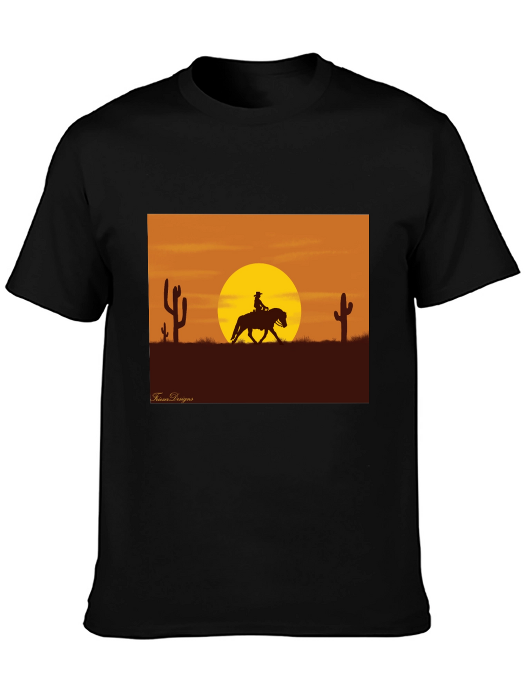 Western Sunset Rider Graphic Tee