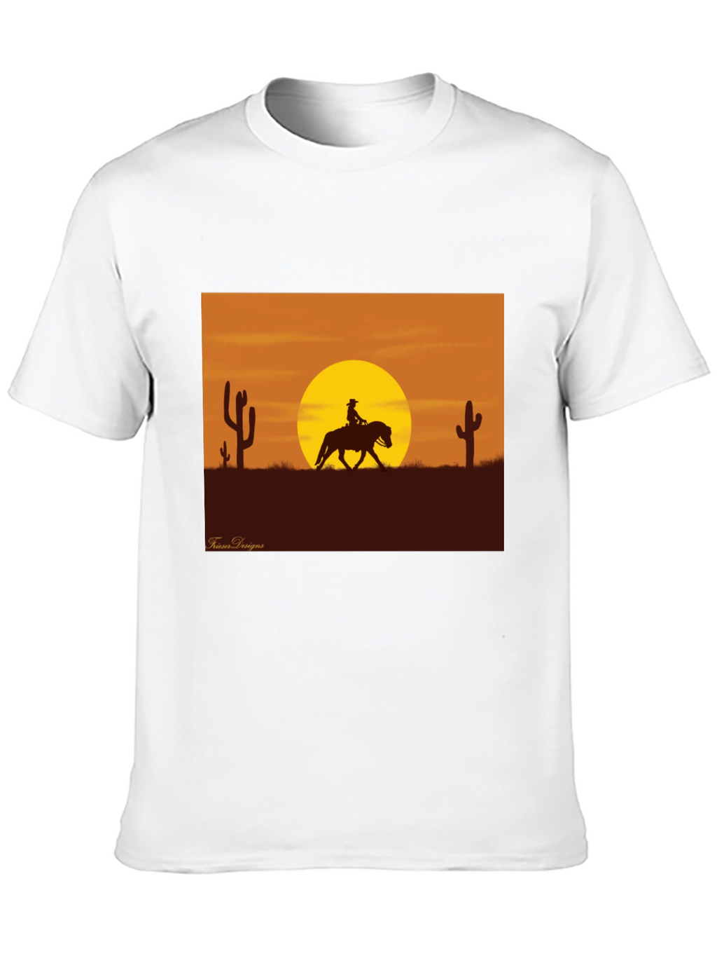 Western Sunset Rider Graphic Tee