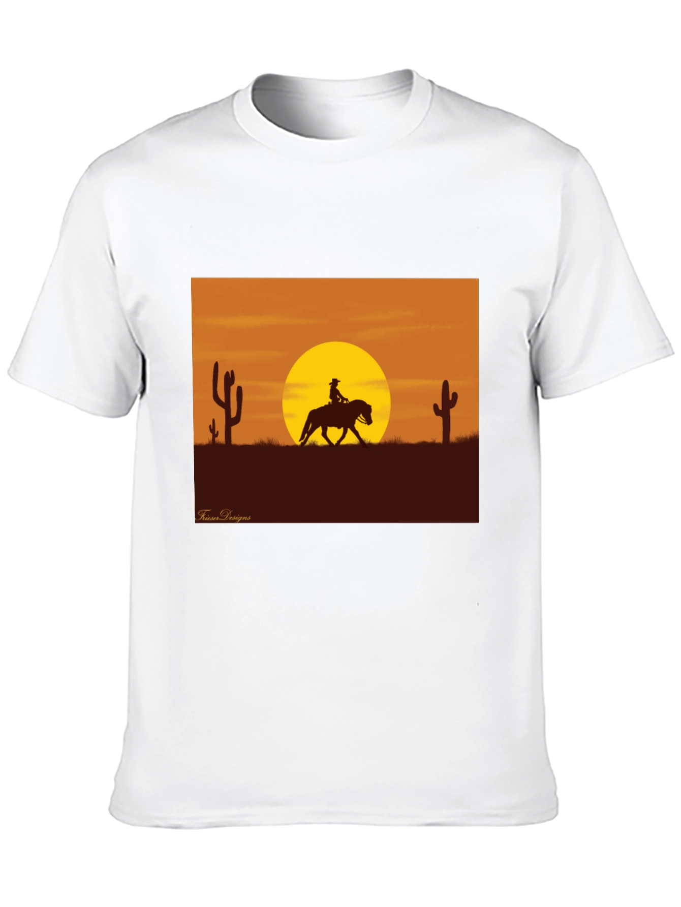 Western Sunset Rider Graphic Tee