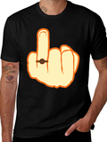 Humorous Middle Finger Graphic Tee