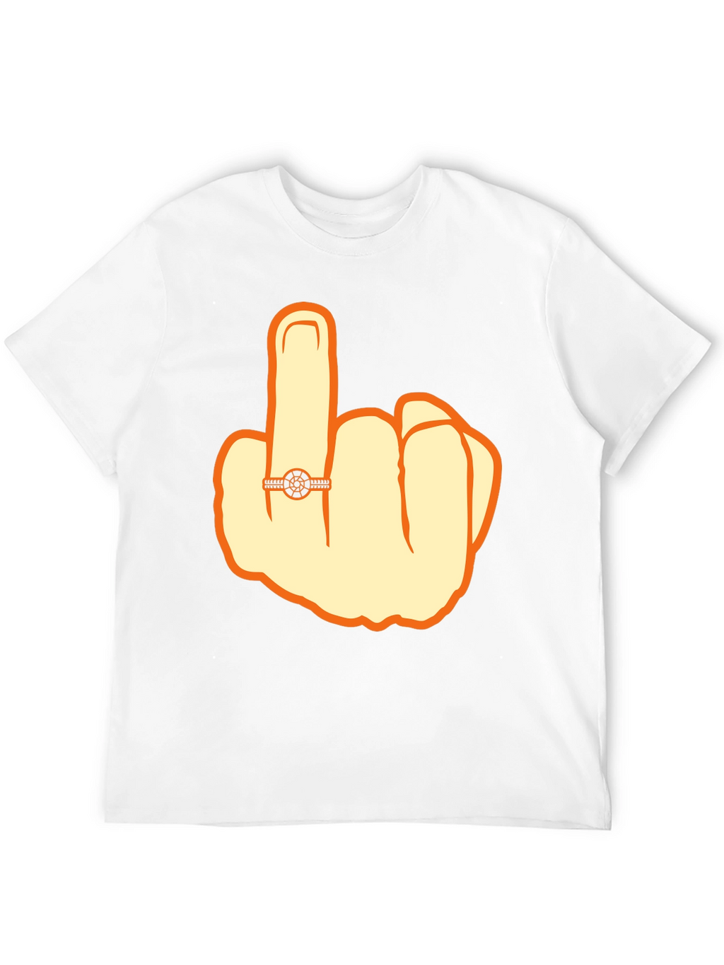 Humorous Middle Finger Graphic Tee