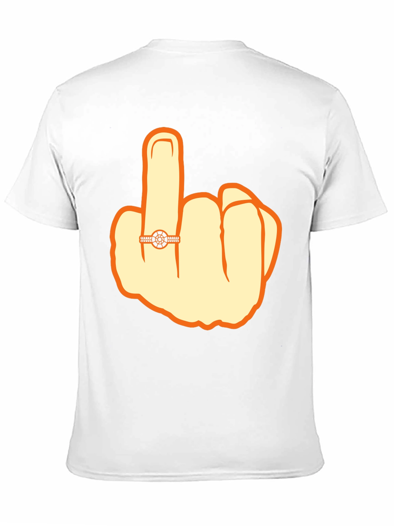 Humorous Middle Finger Graphic Tee
