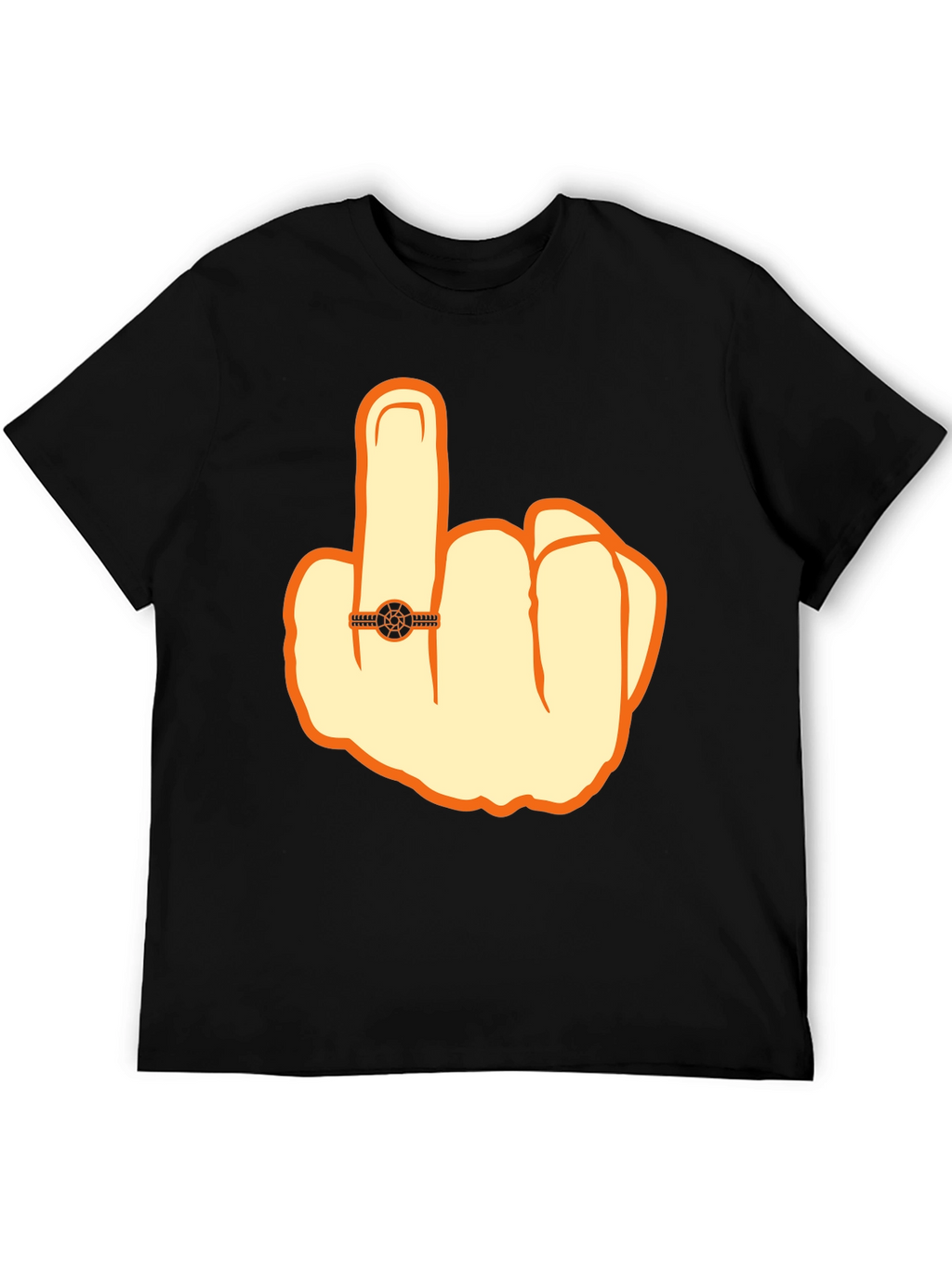 Humorous Middle Finger Graphic Tee
