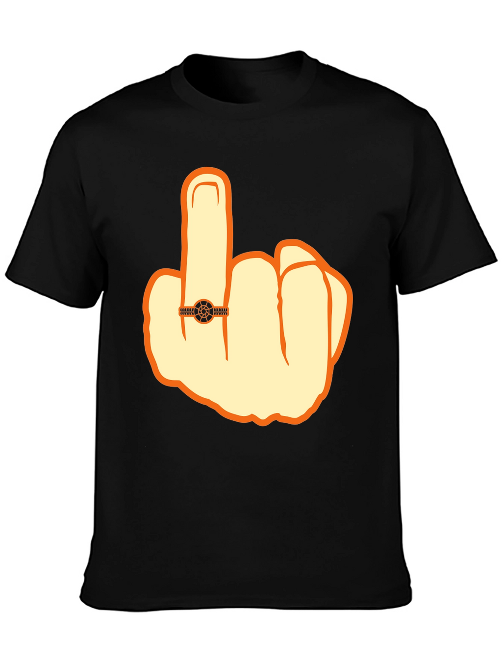 Humorous Middle Finger Graphic Tee