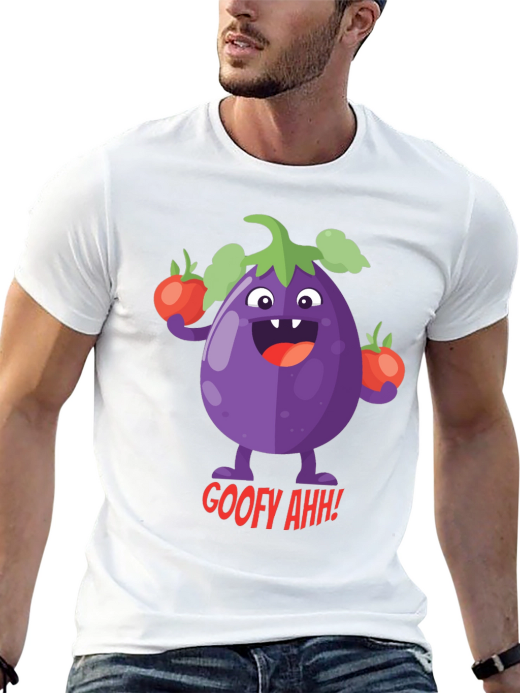 Goofy Eggplant Graphic Tee