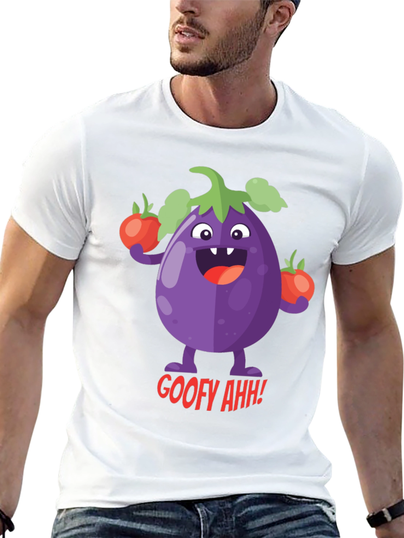 Goofy Eggplant Graphic Tee