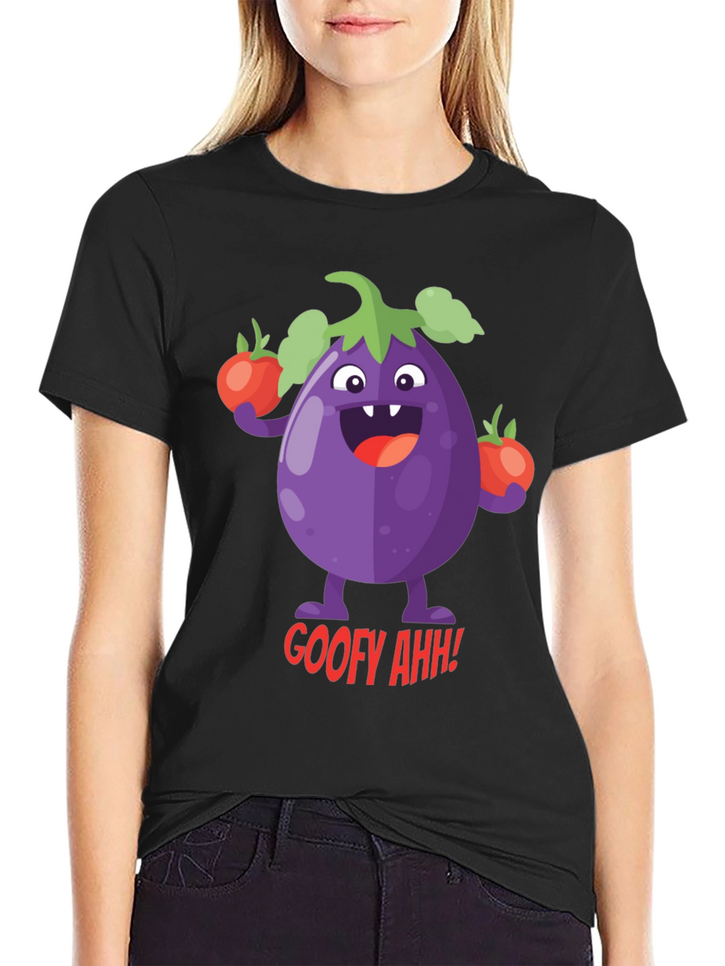 Goofy Eggplant Graphic Tee