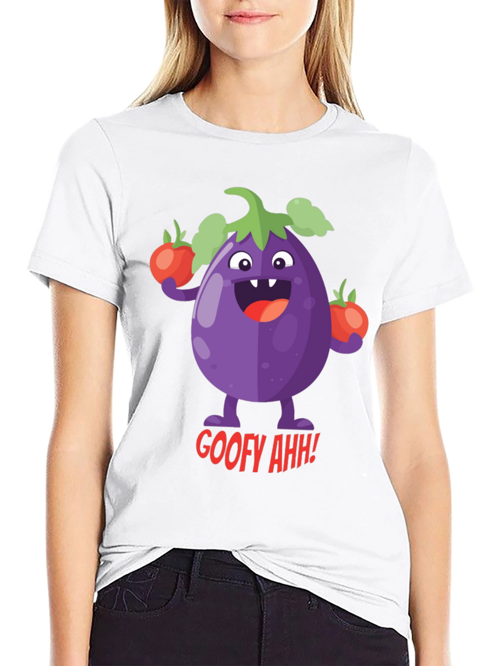 Goofy Eggplant Graphic Tee