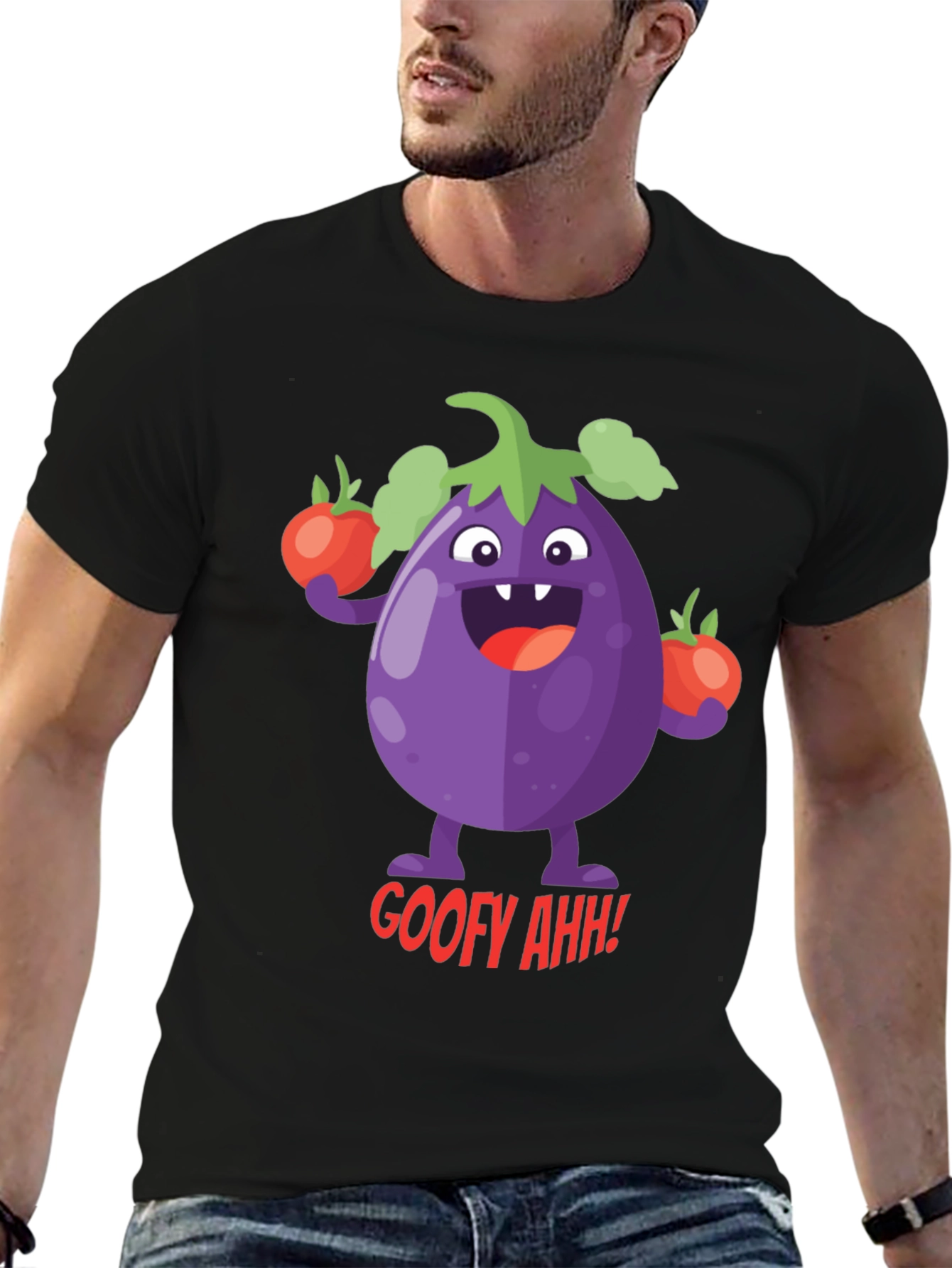 Goofy Eggplant Graphic Tee