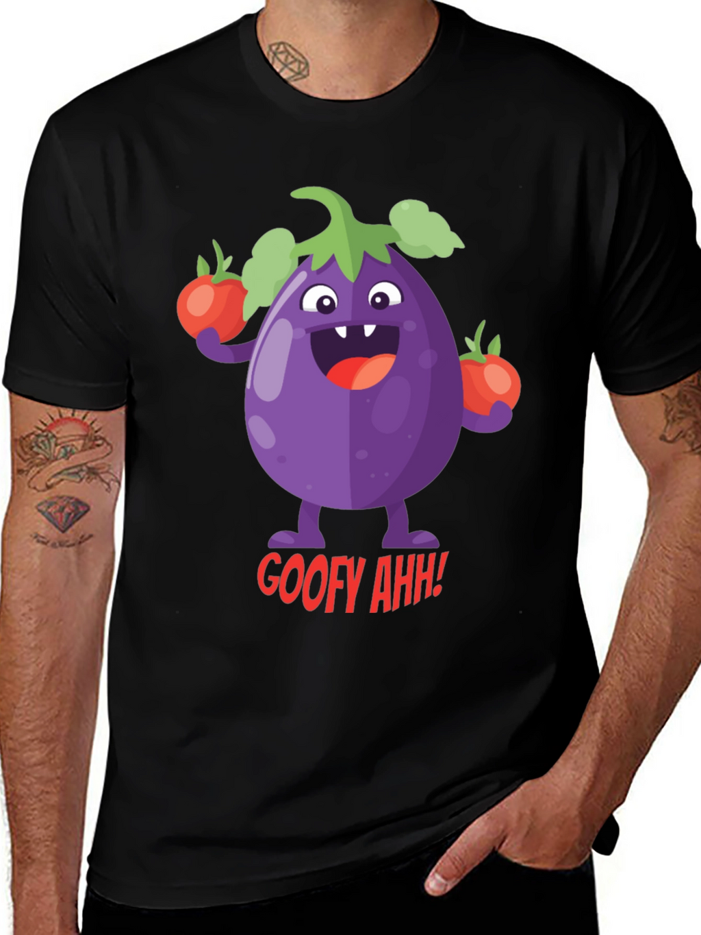 Goofy Eggplant Graphic Tee