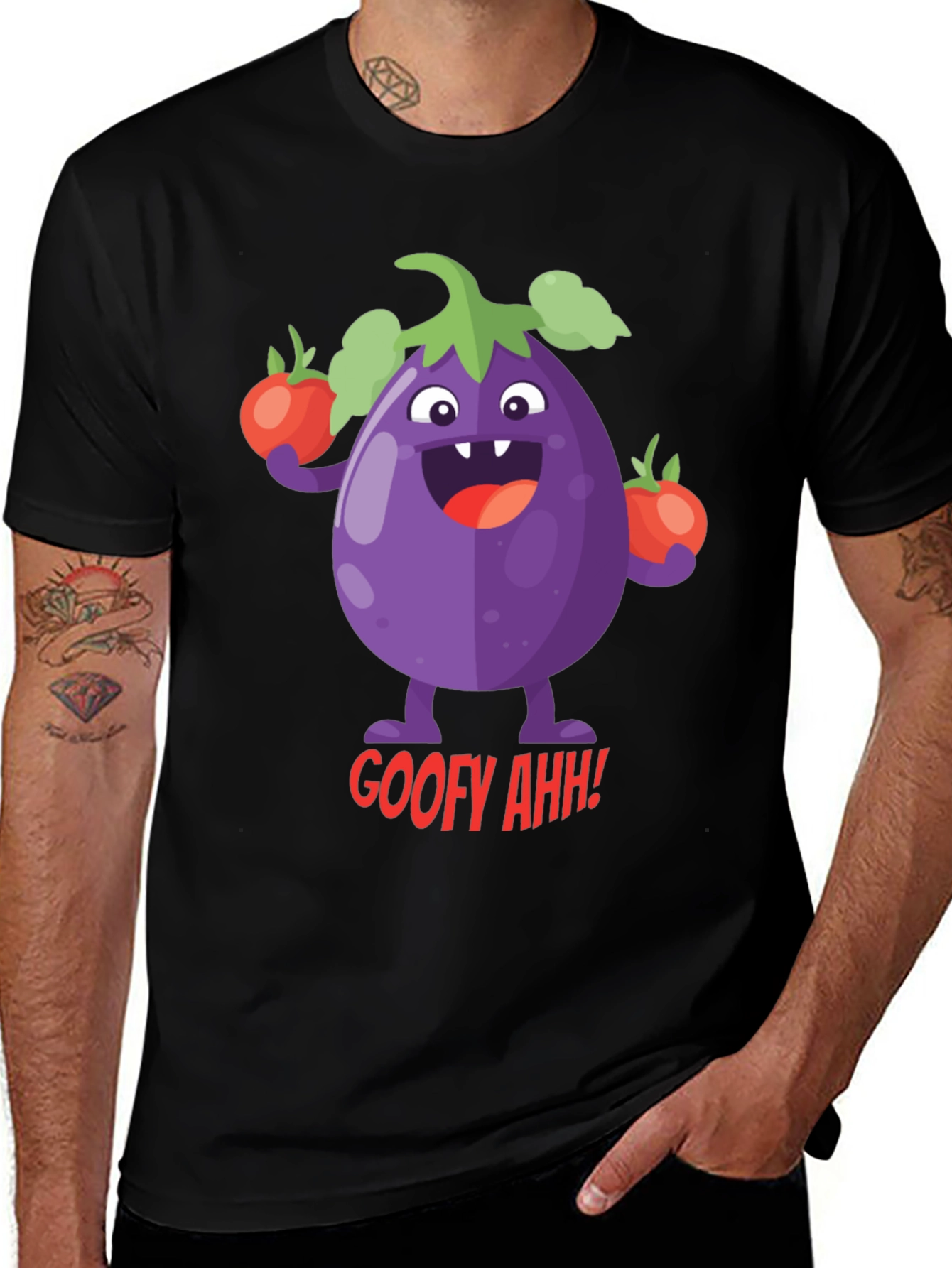 Goofy Eggplant Graphic Tee
