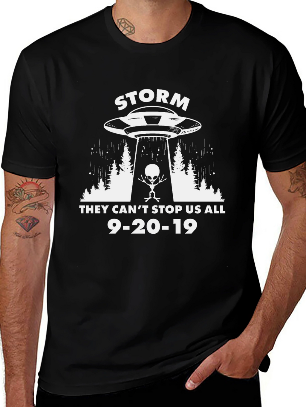 Storm Area 51 T-Shirt Alien Graphic Tee