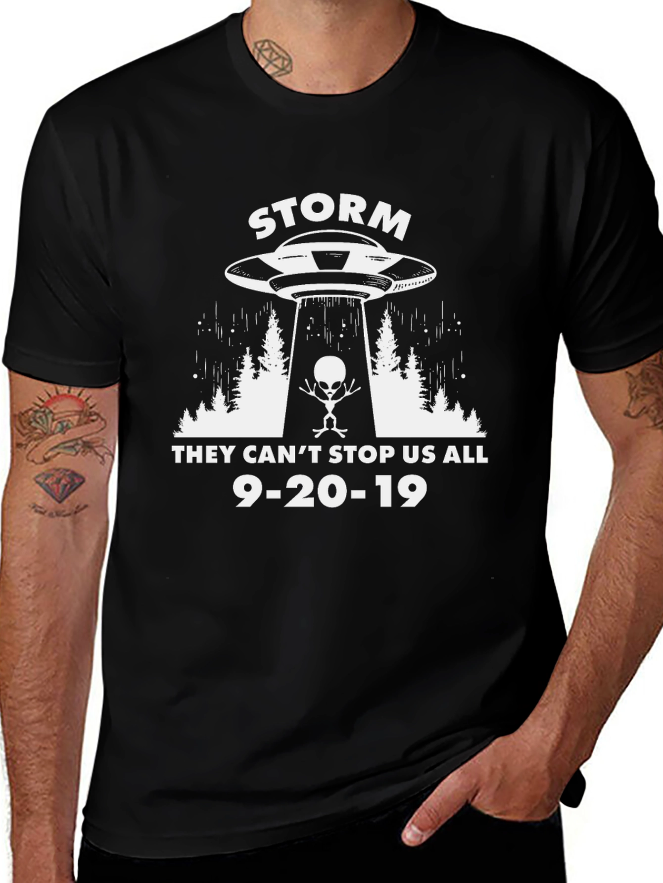Storm Area 51 T-Shirt Alien Graphic Tee
