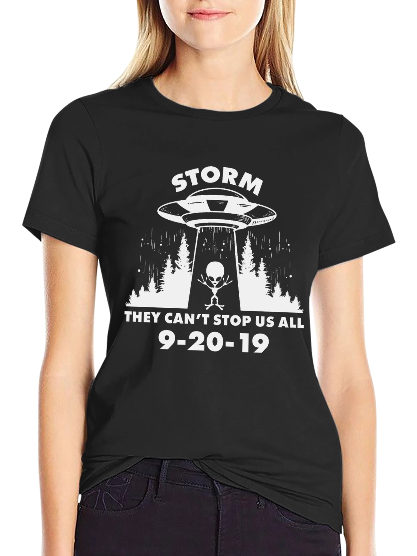 Storm Area 51 T-Shirt Alien Graphic Tee