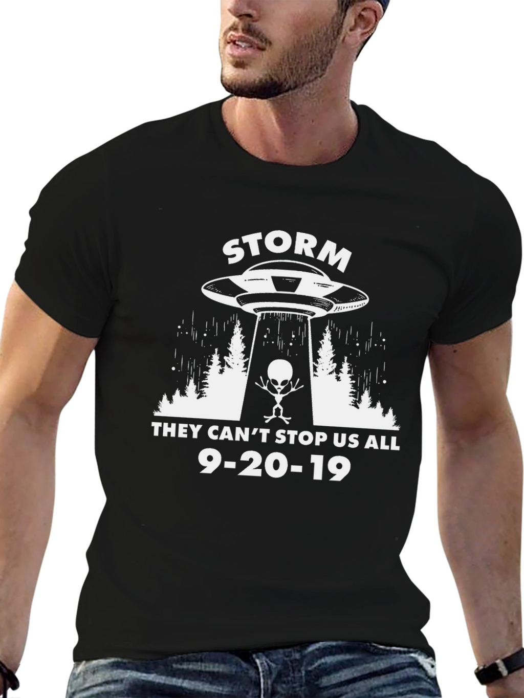 Storm Area 51 T-Shirt Alien Graphic Tee