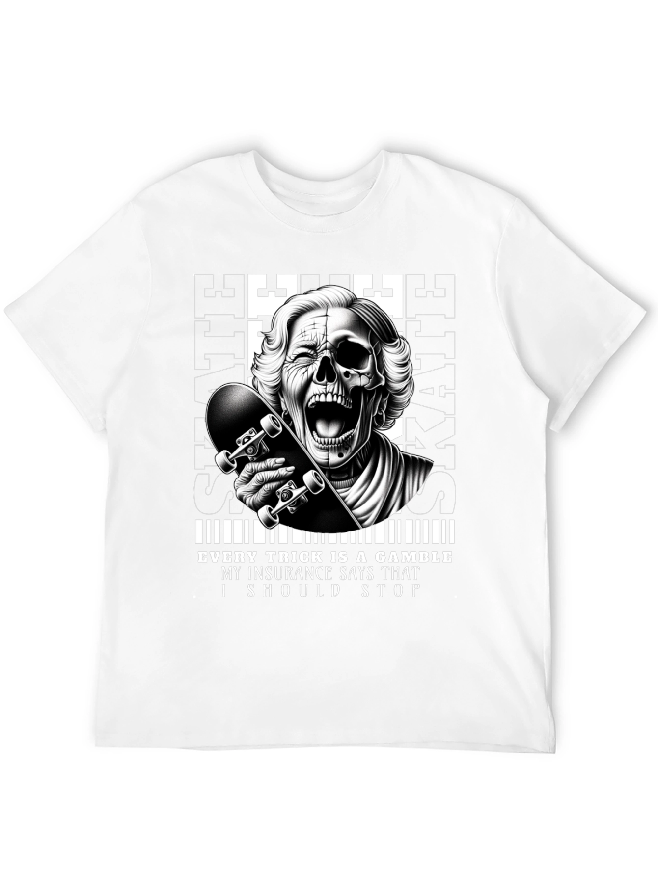 Skaters Gamble Graphic Tee - Unique Design