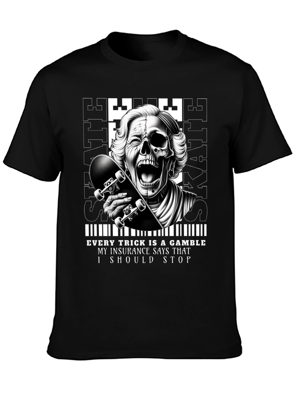 Skaters Gamble Graphic Tee - Unique Design
