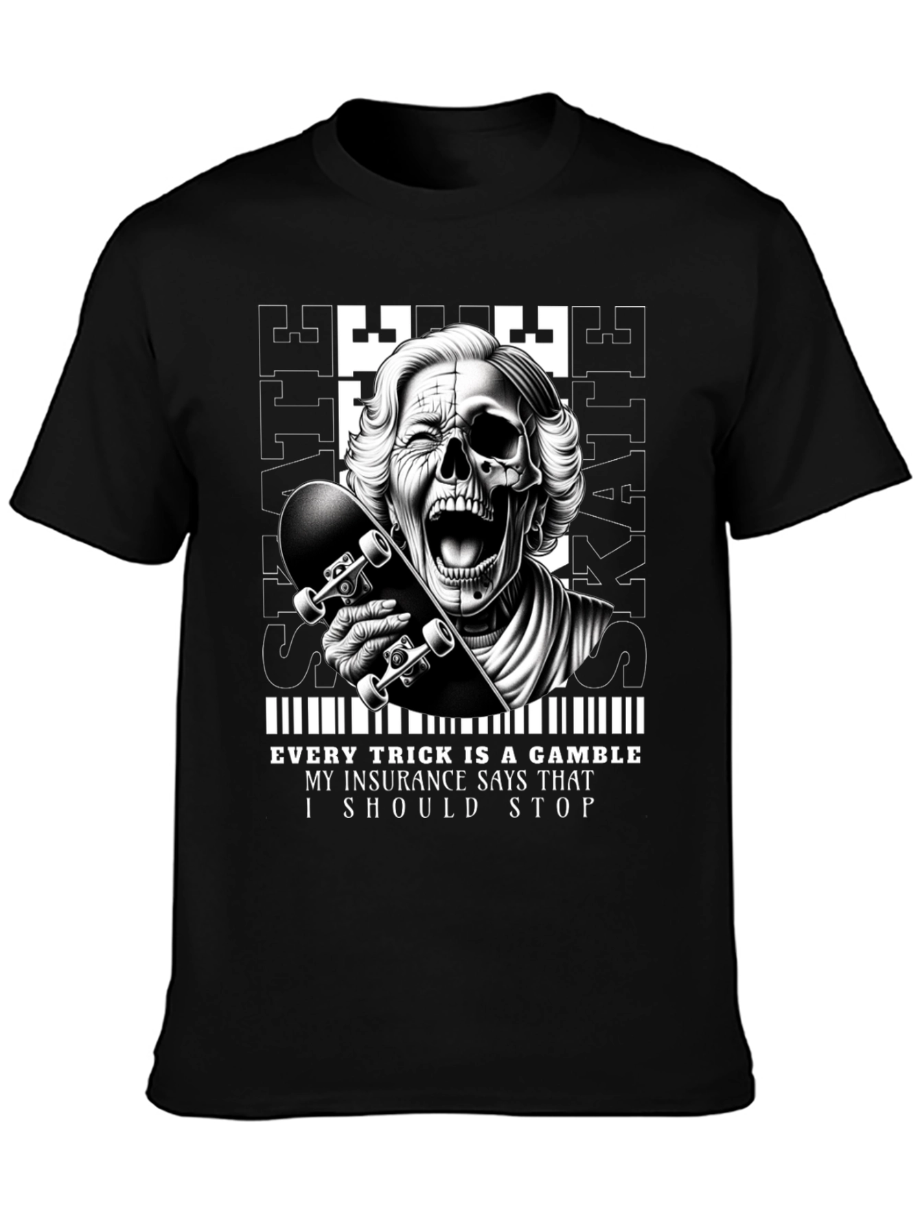 Skaters Gamble Graphic Tee - Unique Design