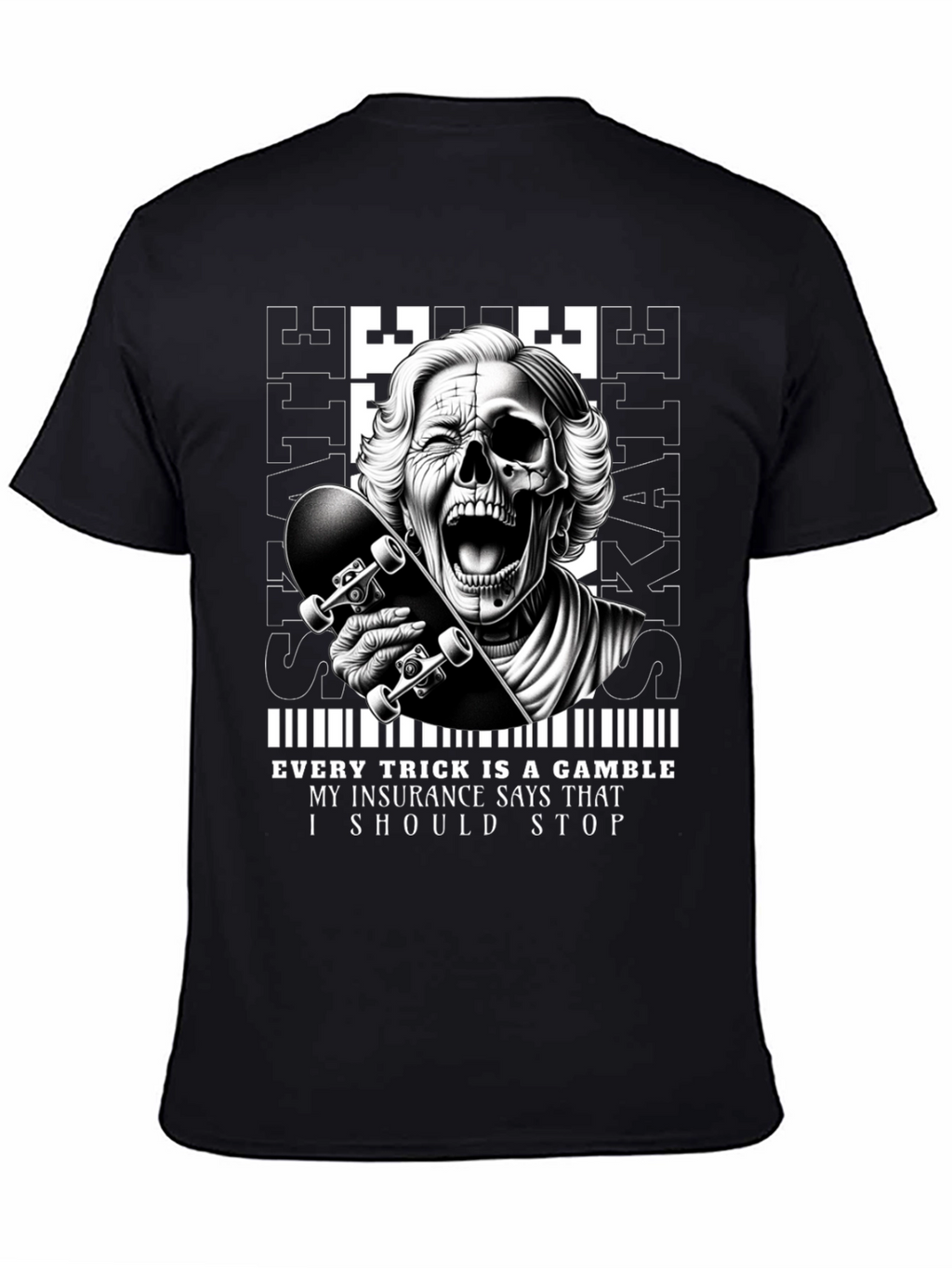 Skaters Gamble Graphic Tee - Unique Design