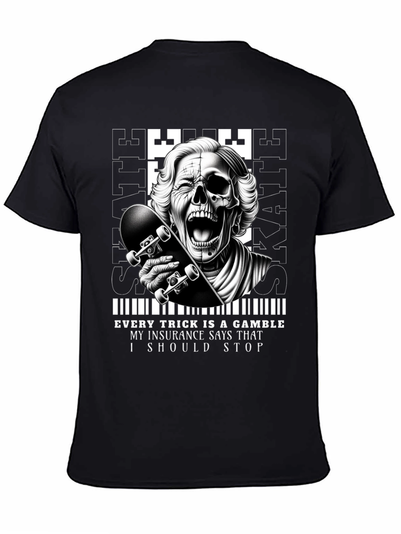Skaters Gamble Graphic Tee - Unique Design