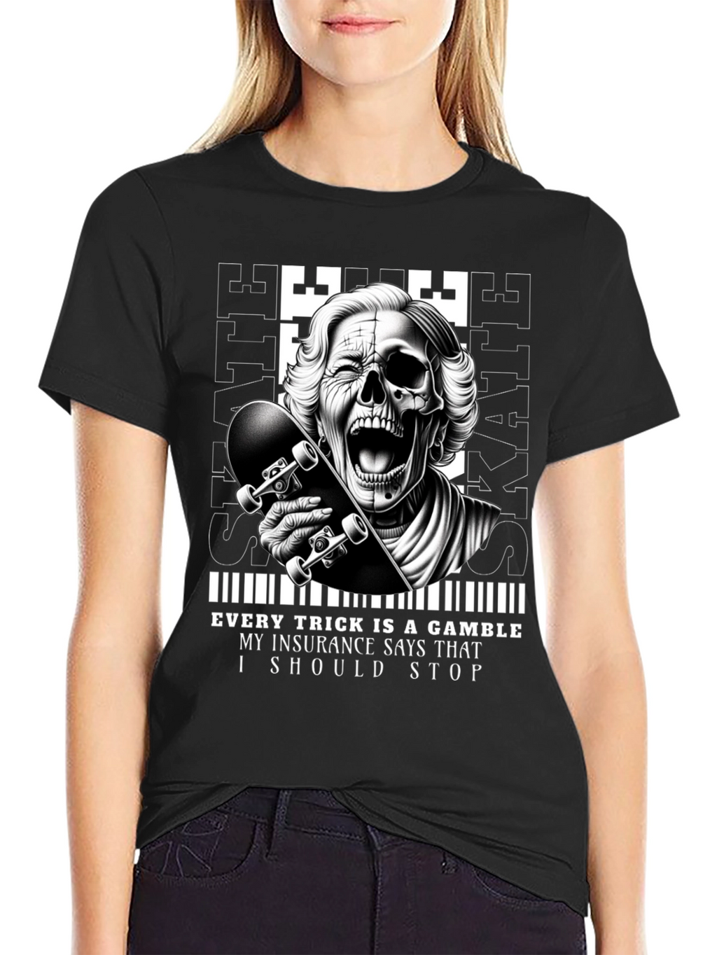 Skaters Gamble Graphic Tee - Unique Design
