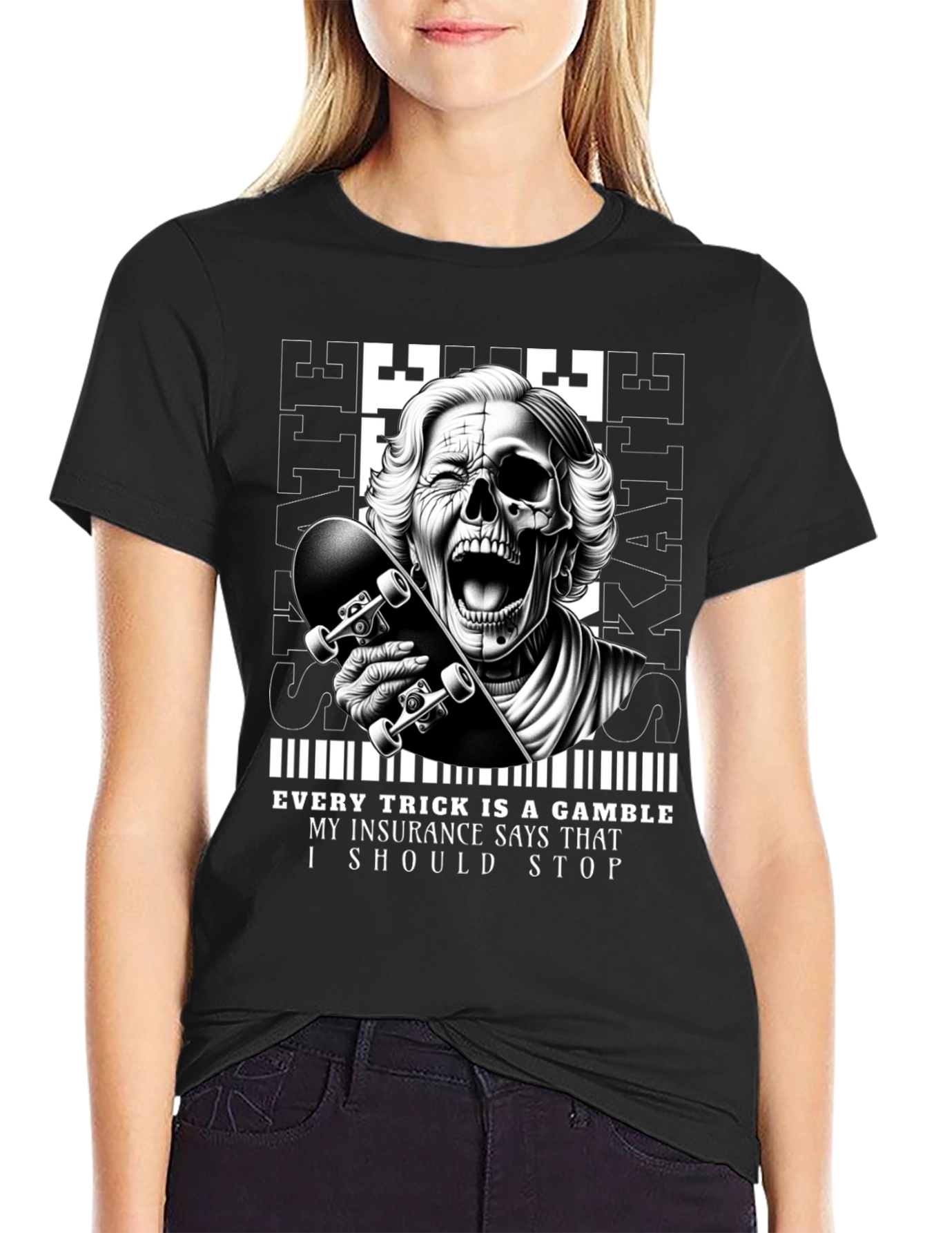 Skaters Gamble Graphic Tee - Unique Design