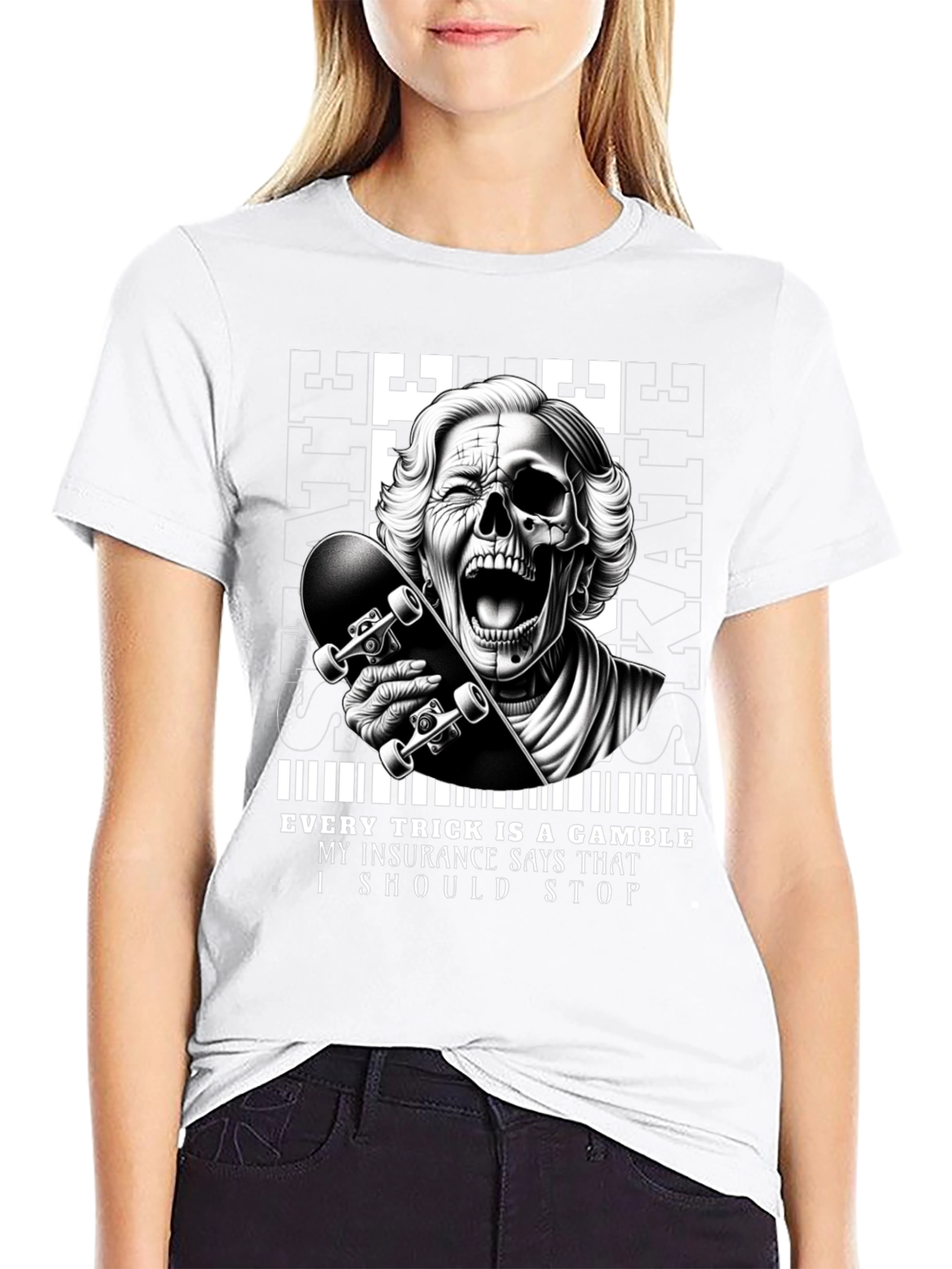 Skaters Gamble Graphic Tee - Unique Design