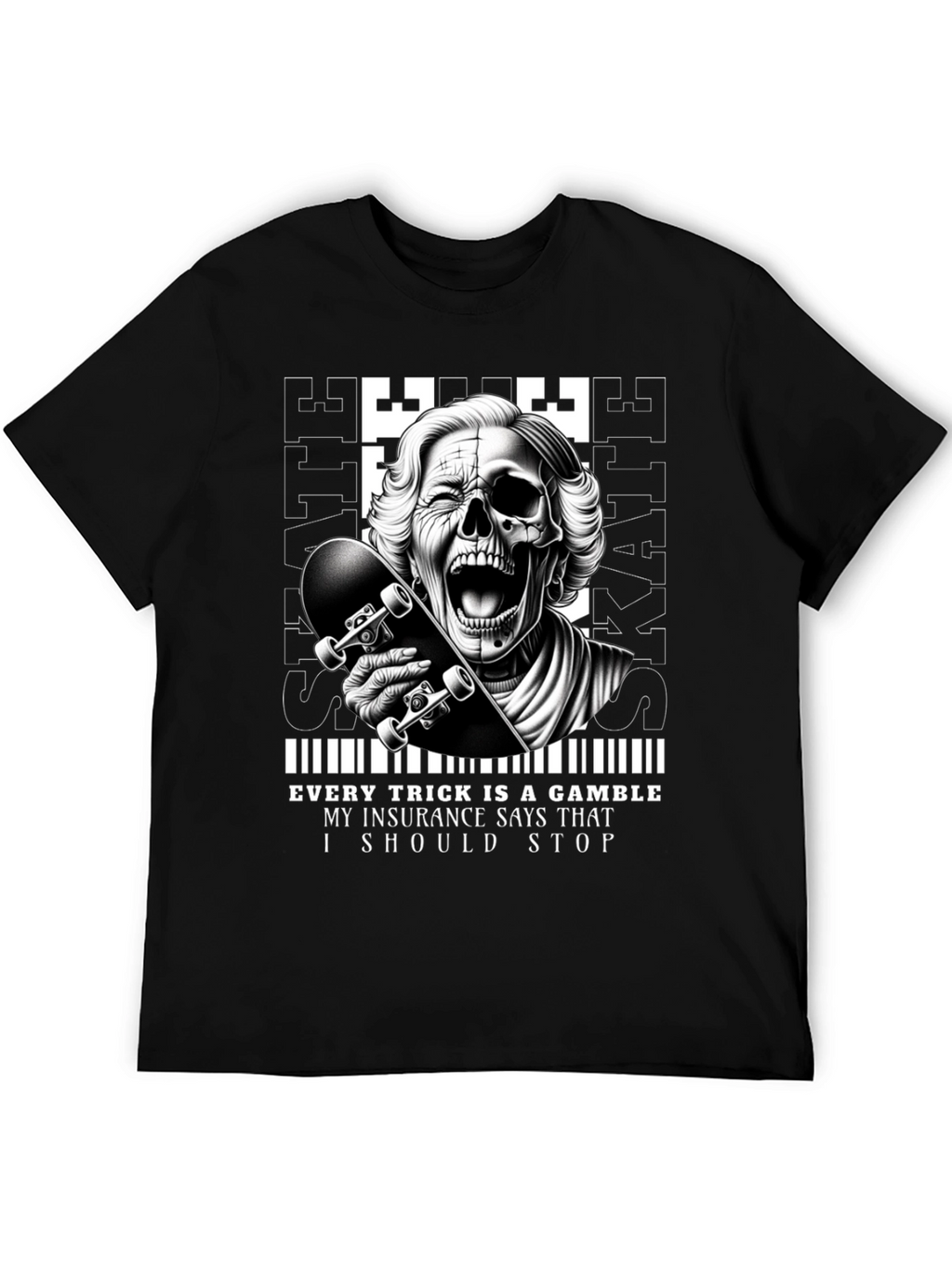 Skaters Gamble Graphic Tee - Unique Design